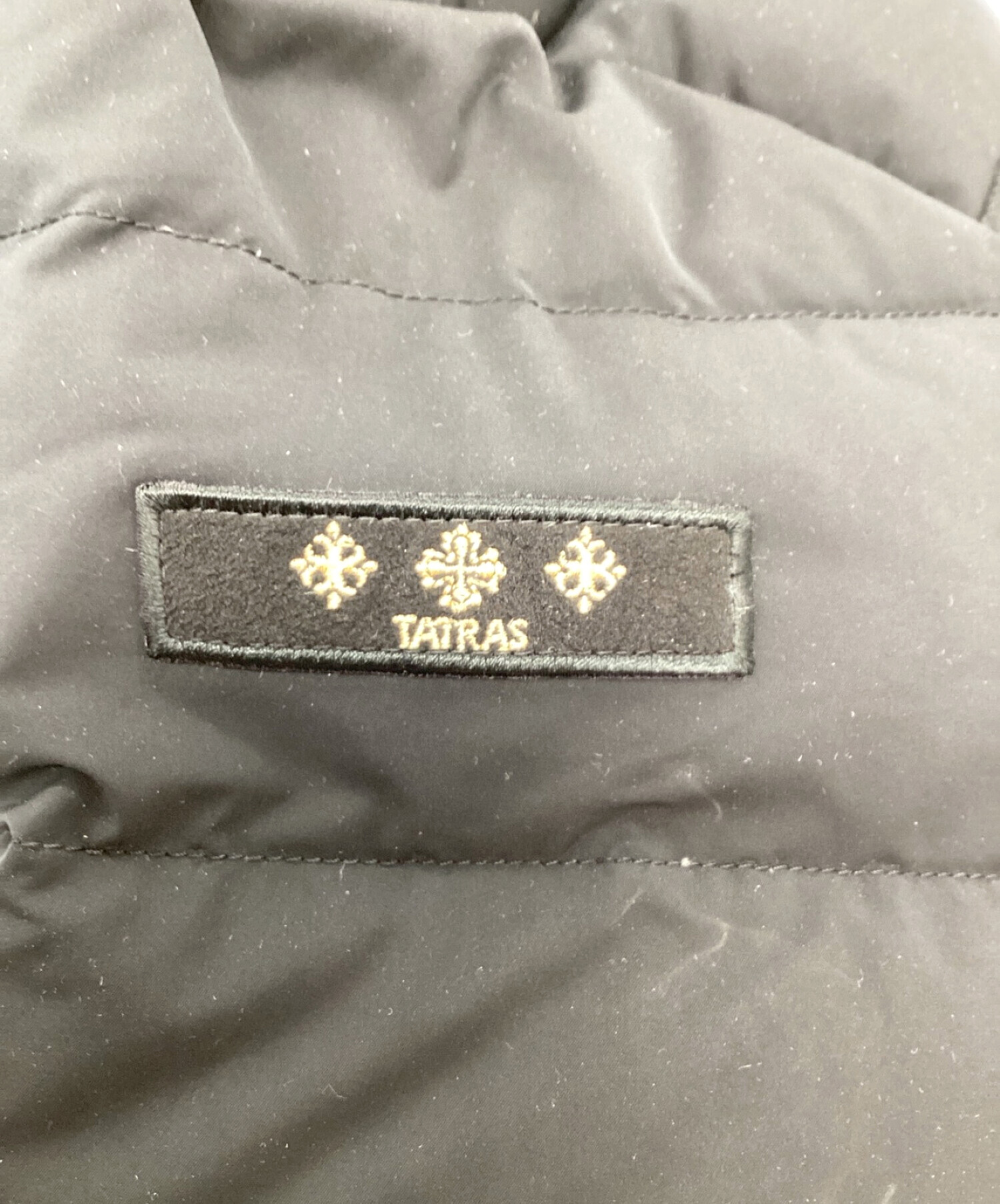 中古・古着通販】TATRAS (タトラス) ベルト付ダウンコート ブラック 