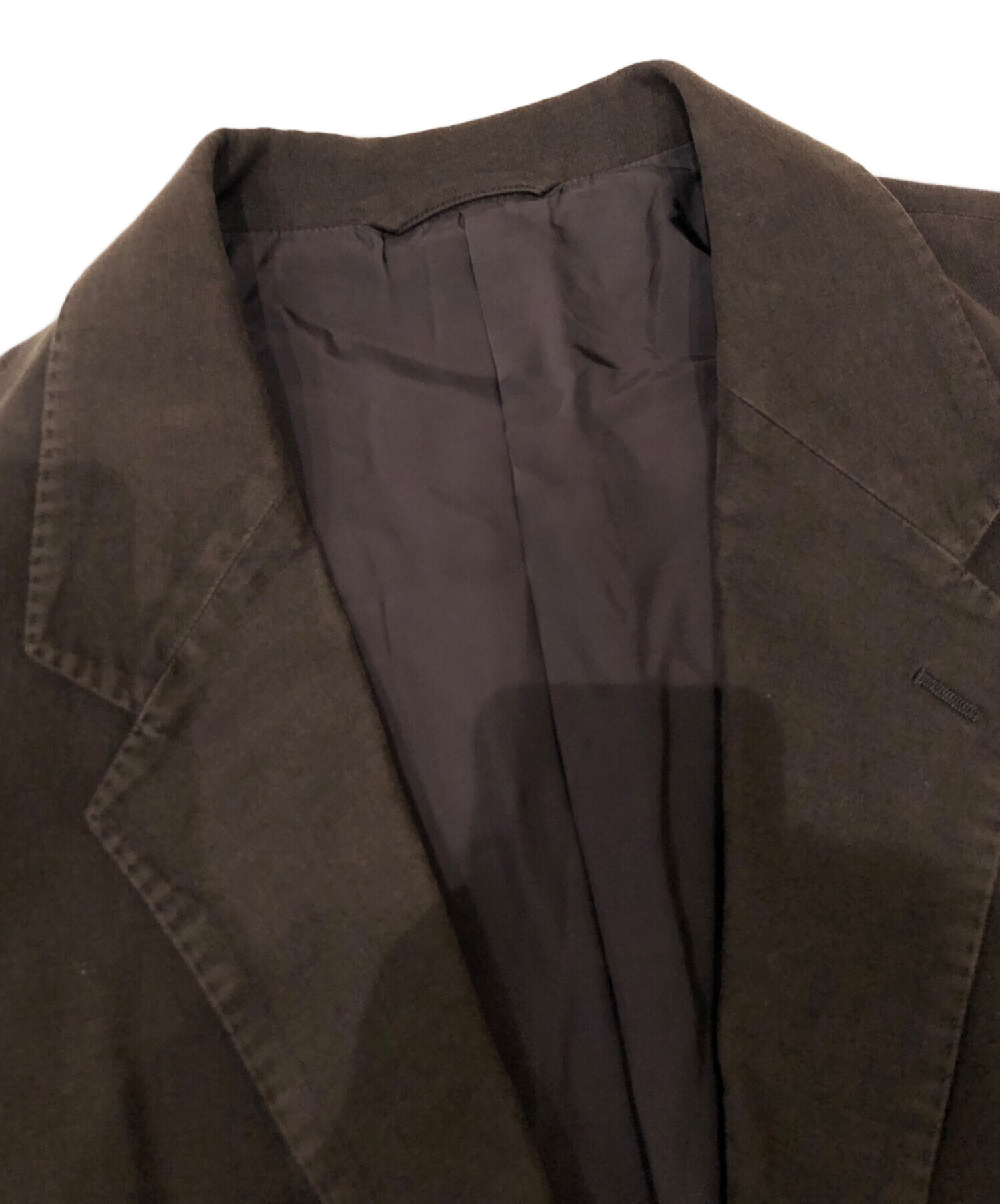 中古・古着通販】PAPAS (パパス) テーラードジャケット ブラウン