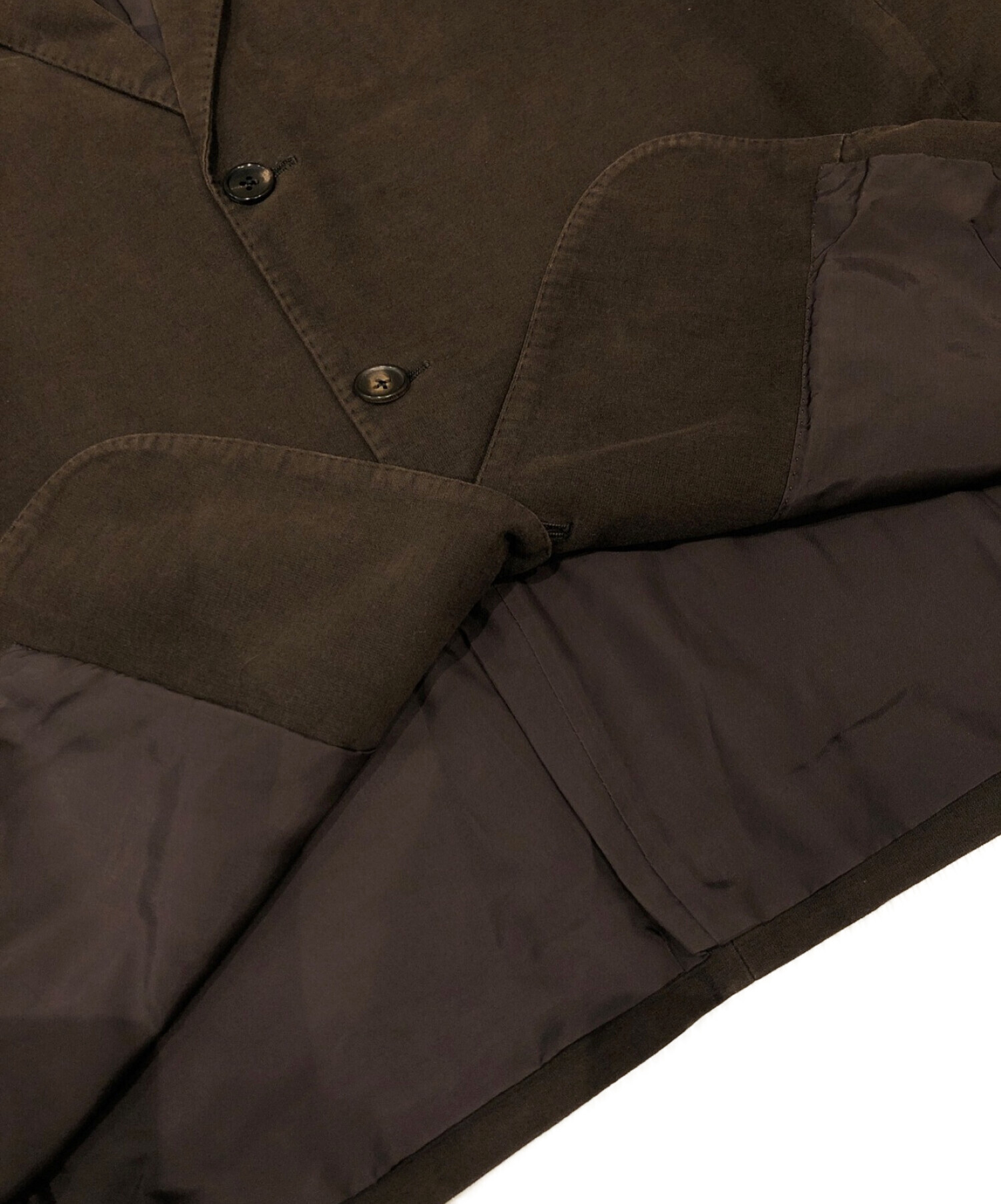 中古・古着通販】PAPAS (パパス) テーラードジャケット ブラウン