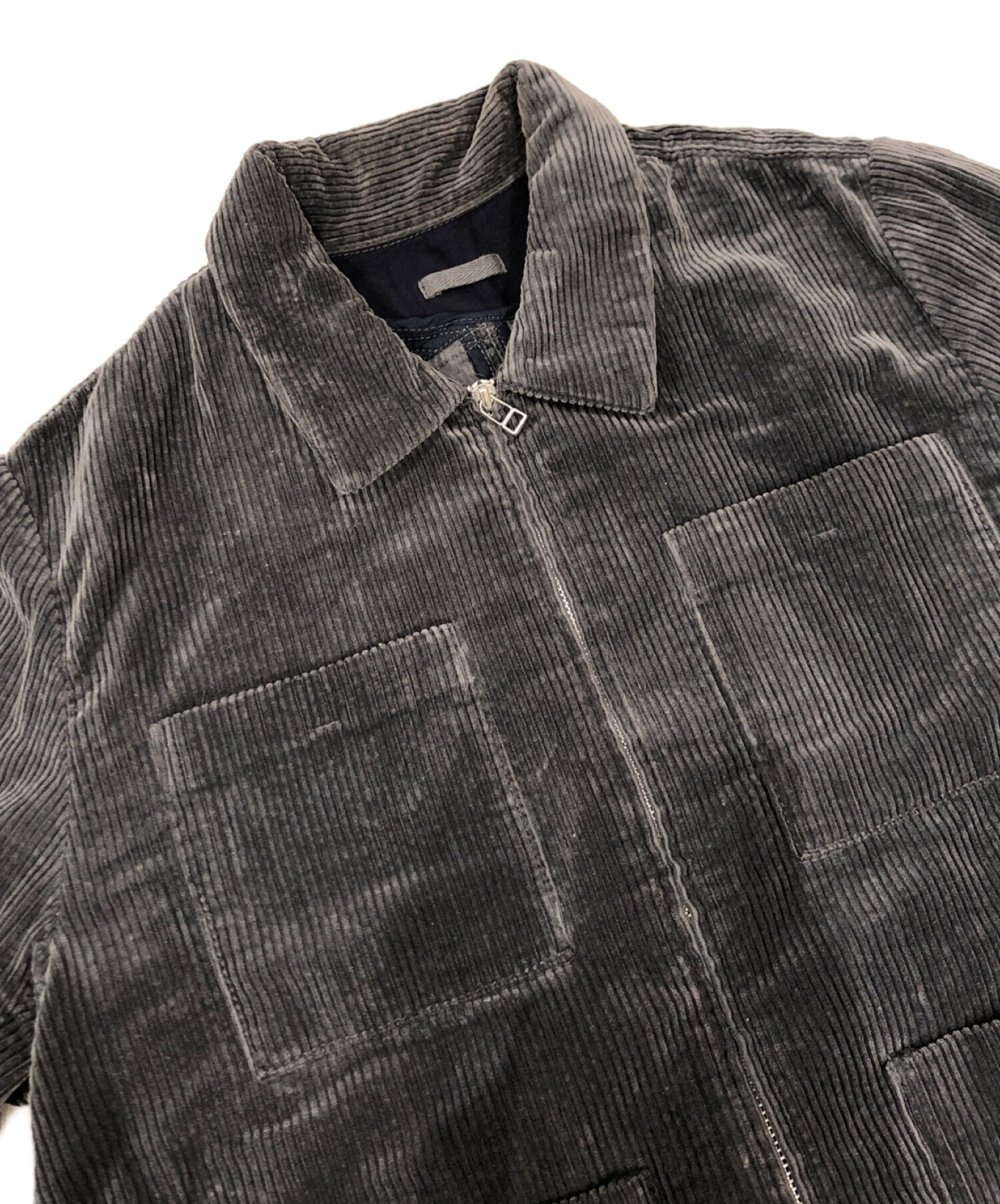 中古・古着通販】bukht (ブフト) BIG CORDUROY BLOUSON グレー サイズ 