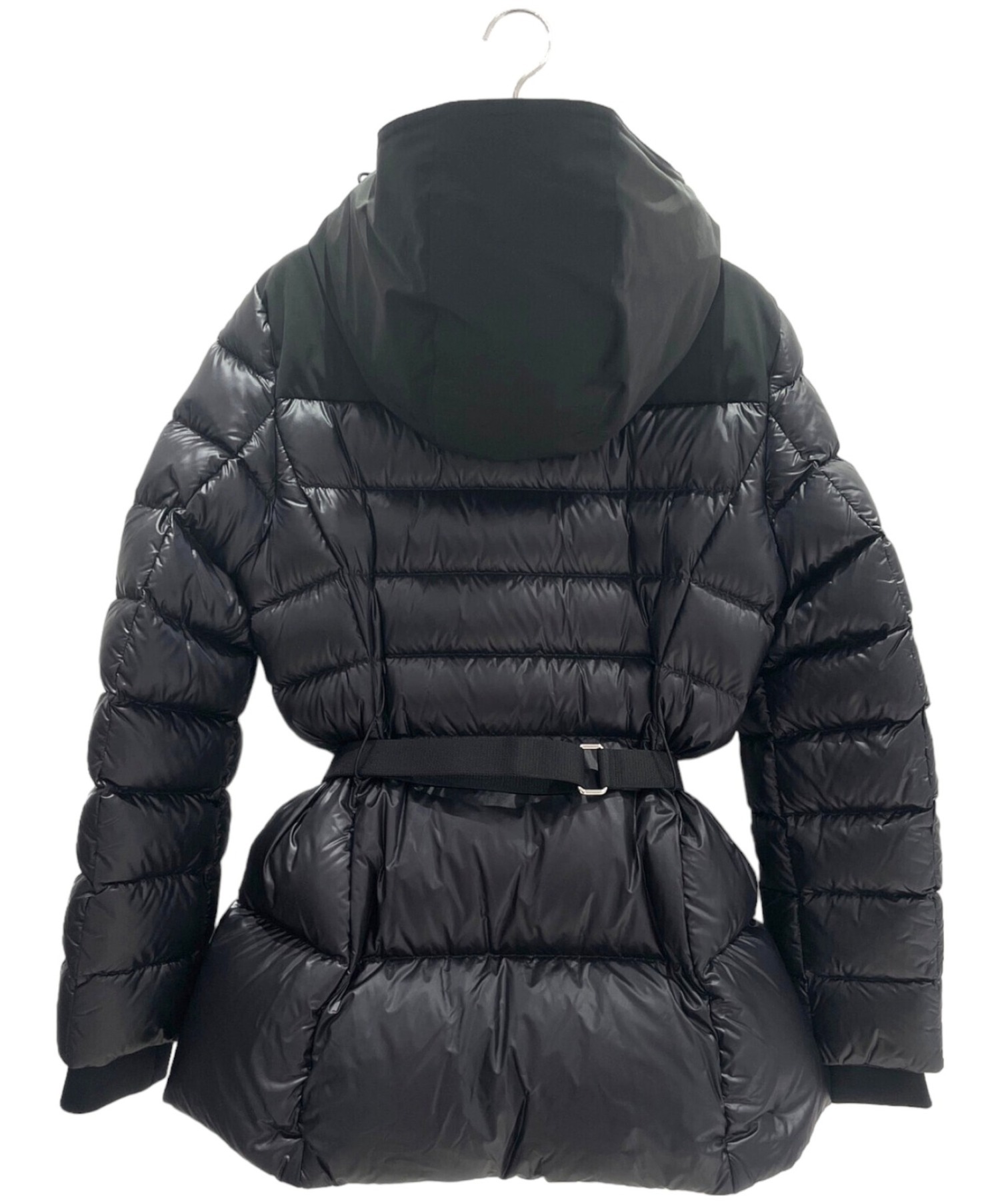 BURBERRY ベルテッドパファージャケット ブラック BURBERRY (バーバリー) ベルテッドダウン パファージャケット