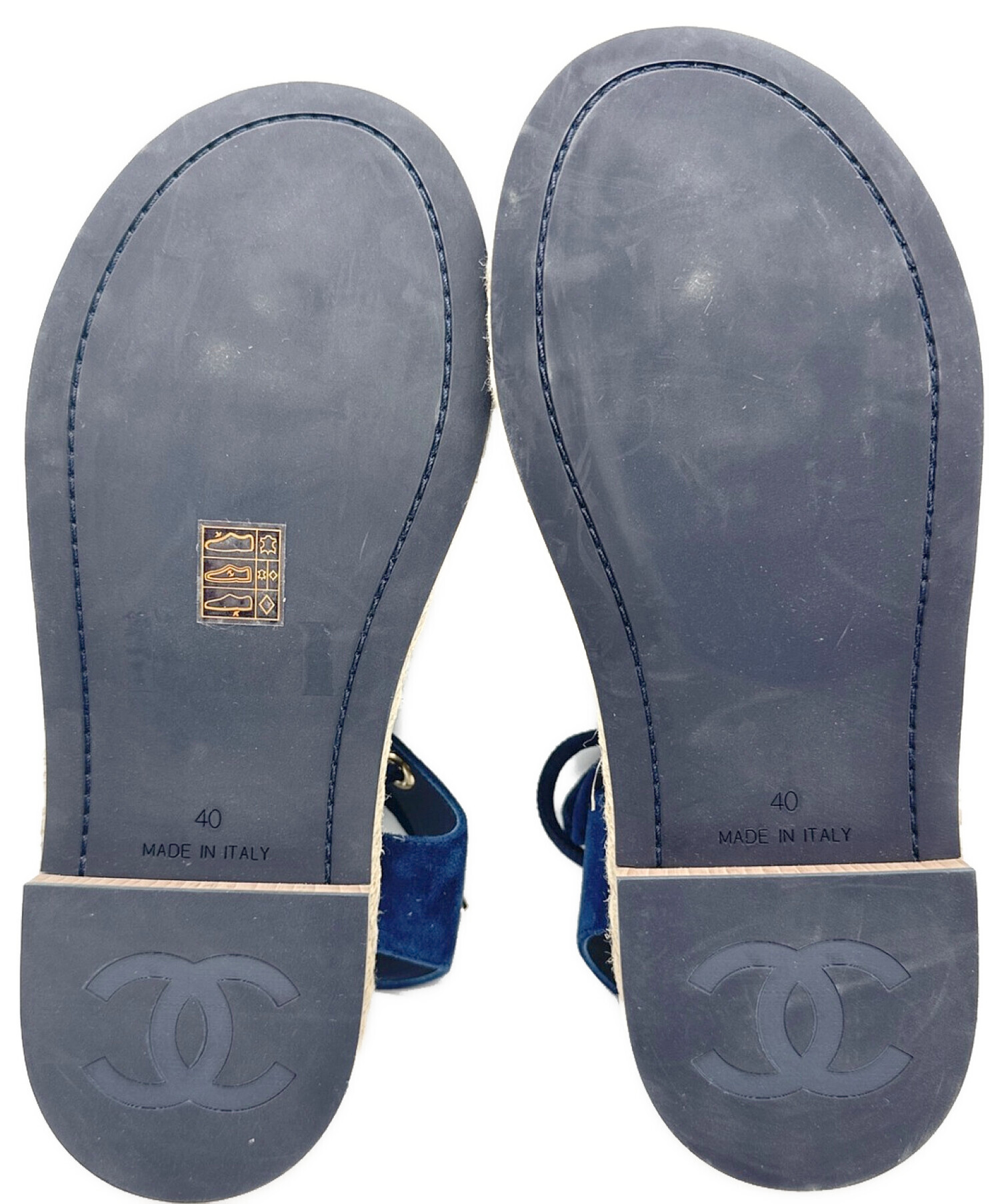 中古・古着通販】CHANEL (シャネル) コードデザインエスパサンダル