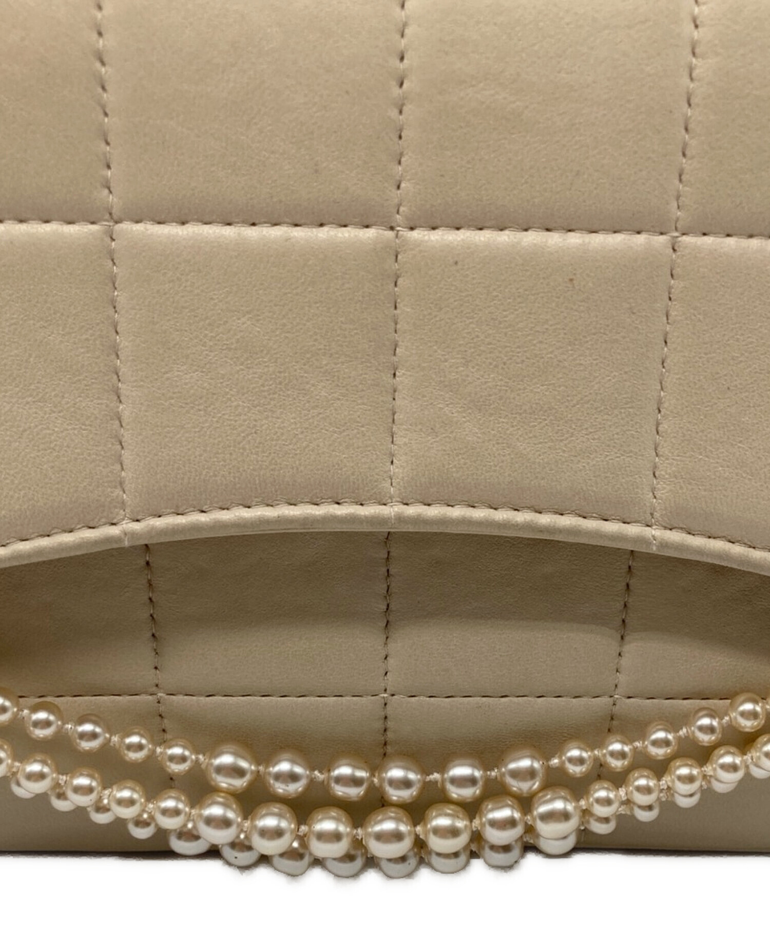 中古・古着通販】CHANEL (シャネル) フェイクパールショルダーバッグ