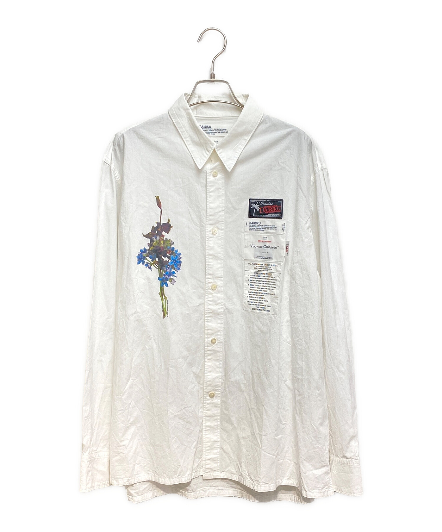 DAIRIKU Flower Childrenカーディガン21ss cave別注 DAIRIKU Flower