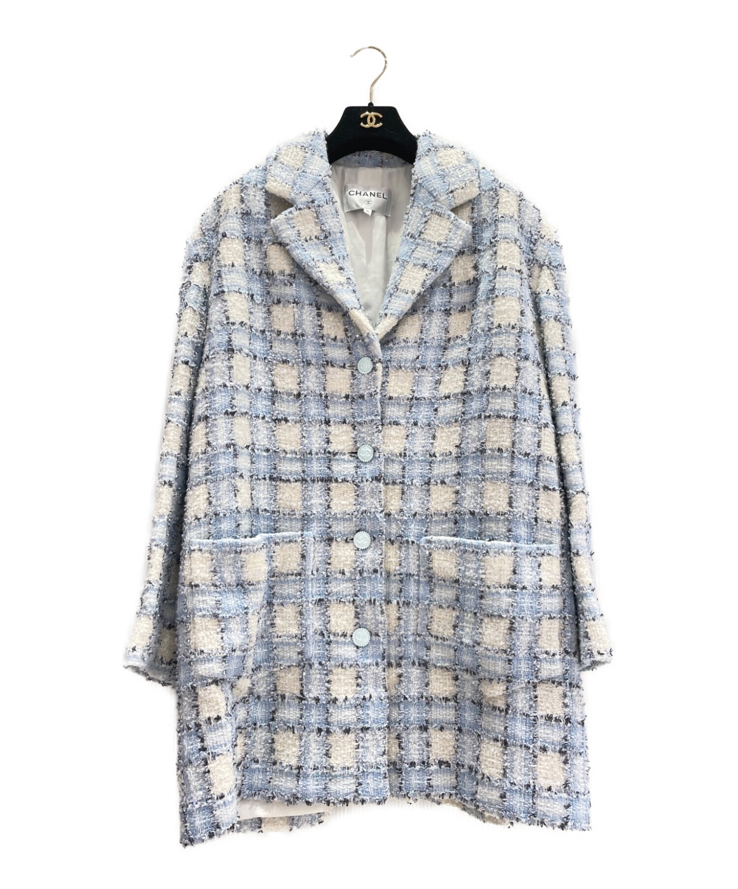 pimiri】CHANEL ツイード チェック柄 スパンコール pimiri様専用