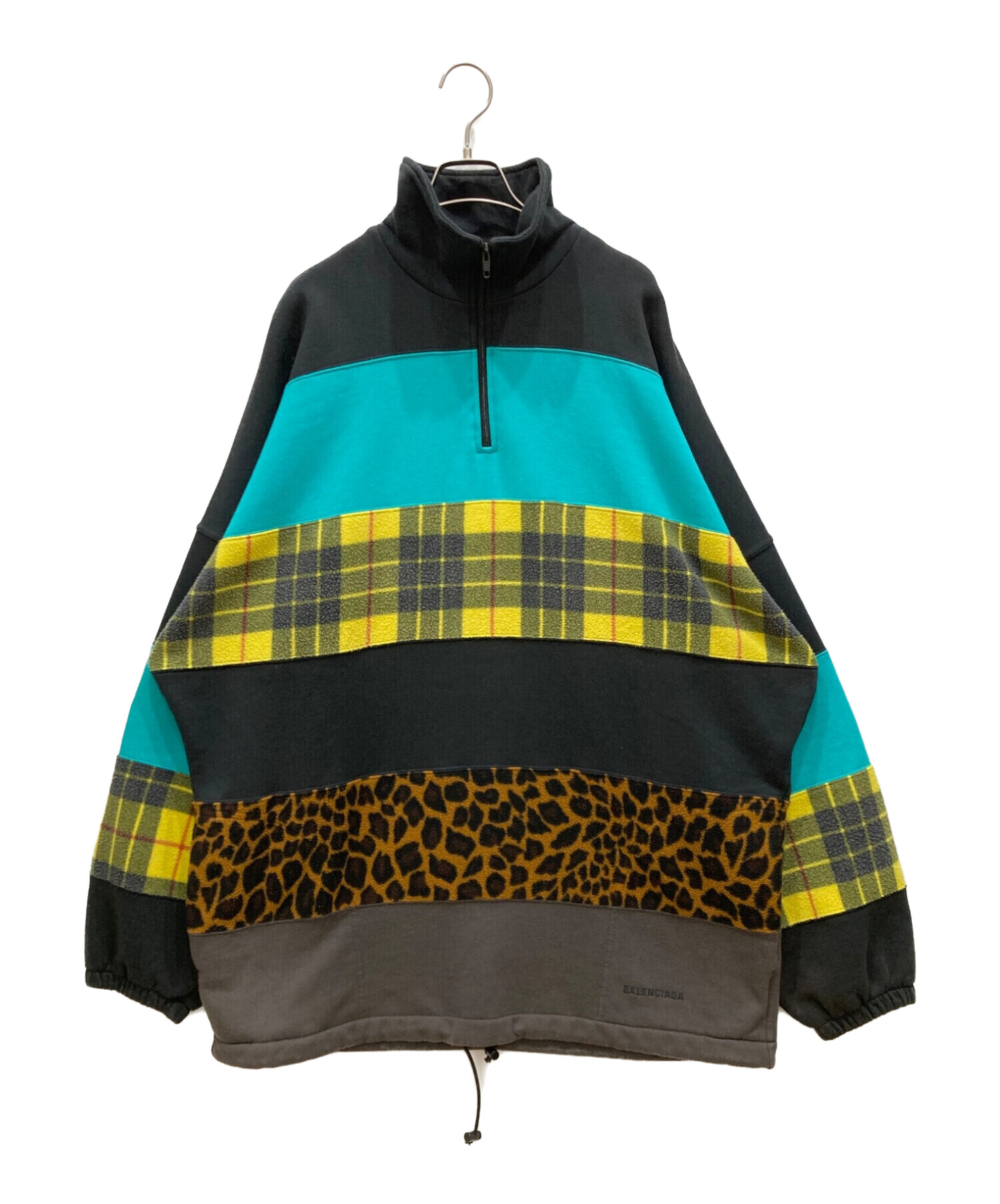 中古・古着通販】BALENCIAGA (バレンシアガ) パターン切替ハーフジップ