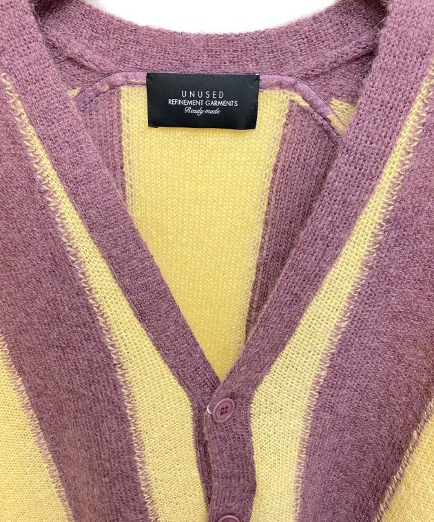 中古・古着通販】UNUSED (アンユーズド) MOHAIR CARDIGAN イエロー