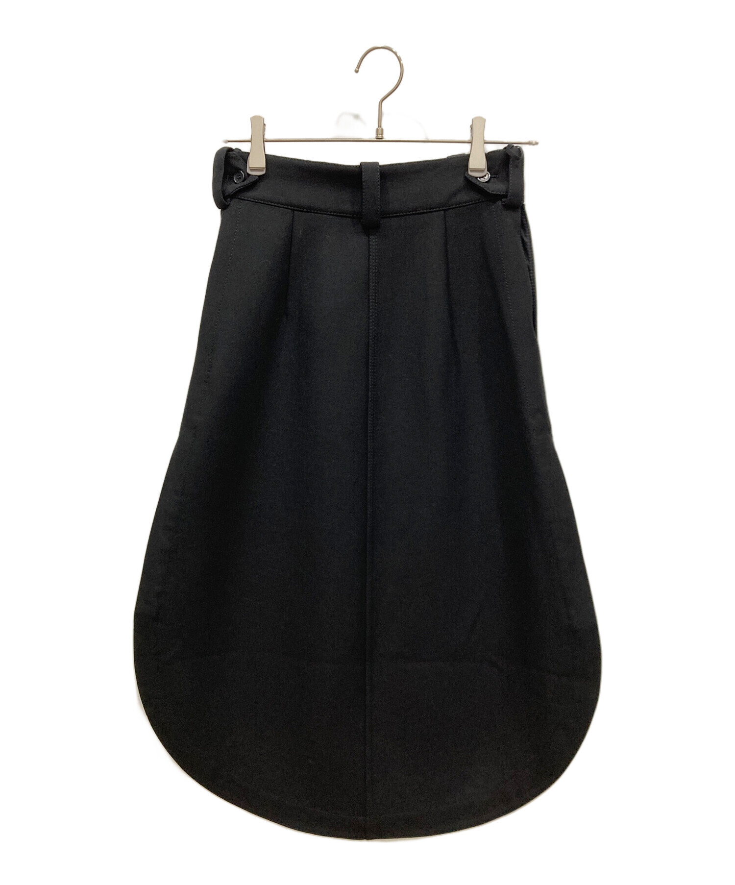 中古・古着通販】CELINE (セリーヌ) ラウンドヘムスカート ブラック 