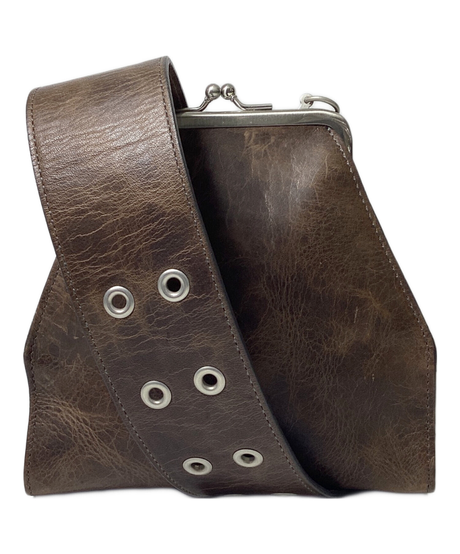 中古・古着通販】BIGOTRE (ビゴター) がま口ショルダーバッグ ダーク