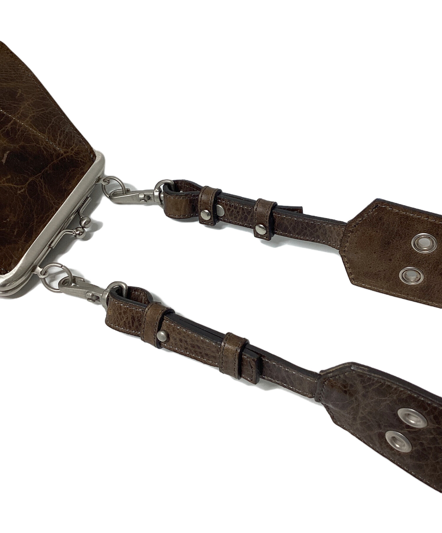 中古・古着通販】BIGOTRE (ビゴター) がま口ショルダーバッグ ダーク