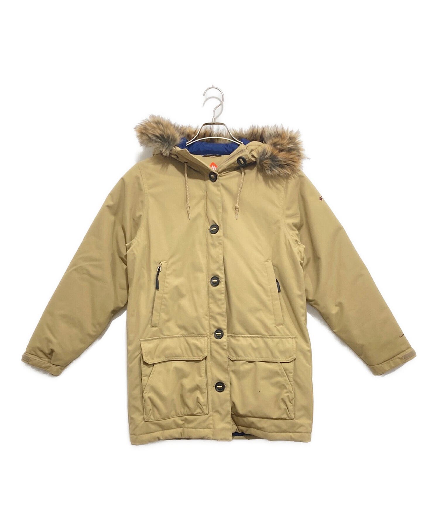 美品✨Columbia ダウンジャケット オムニヒート ベージュ M ファー付 中古・古着通販】Columbia (コロンビア) オムニヒートダウンジャケット