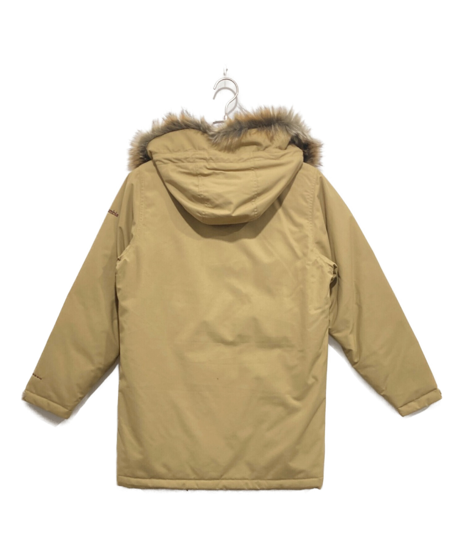 美品✨Columbia ダウンジャケット オムニヒート ベージュ M ファー付 中古・古着通販】Columbia (コロンビア) オムニヒートダウンジャケット
