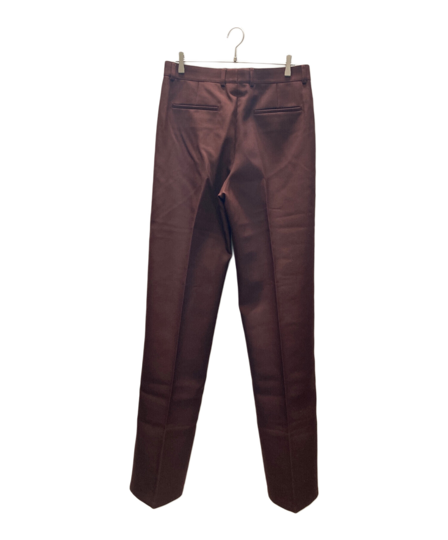 JIL SANDER センタープレススラックス 1タック ブラック サイズ46 JIL