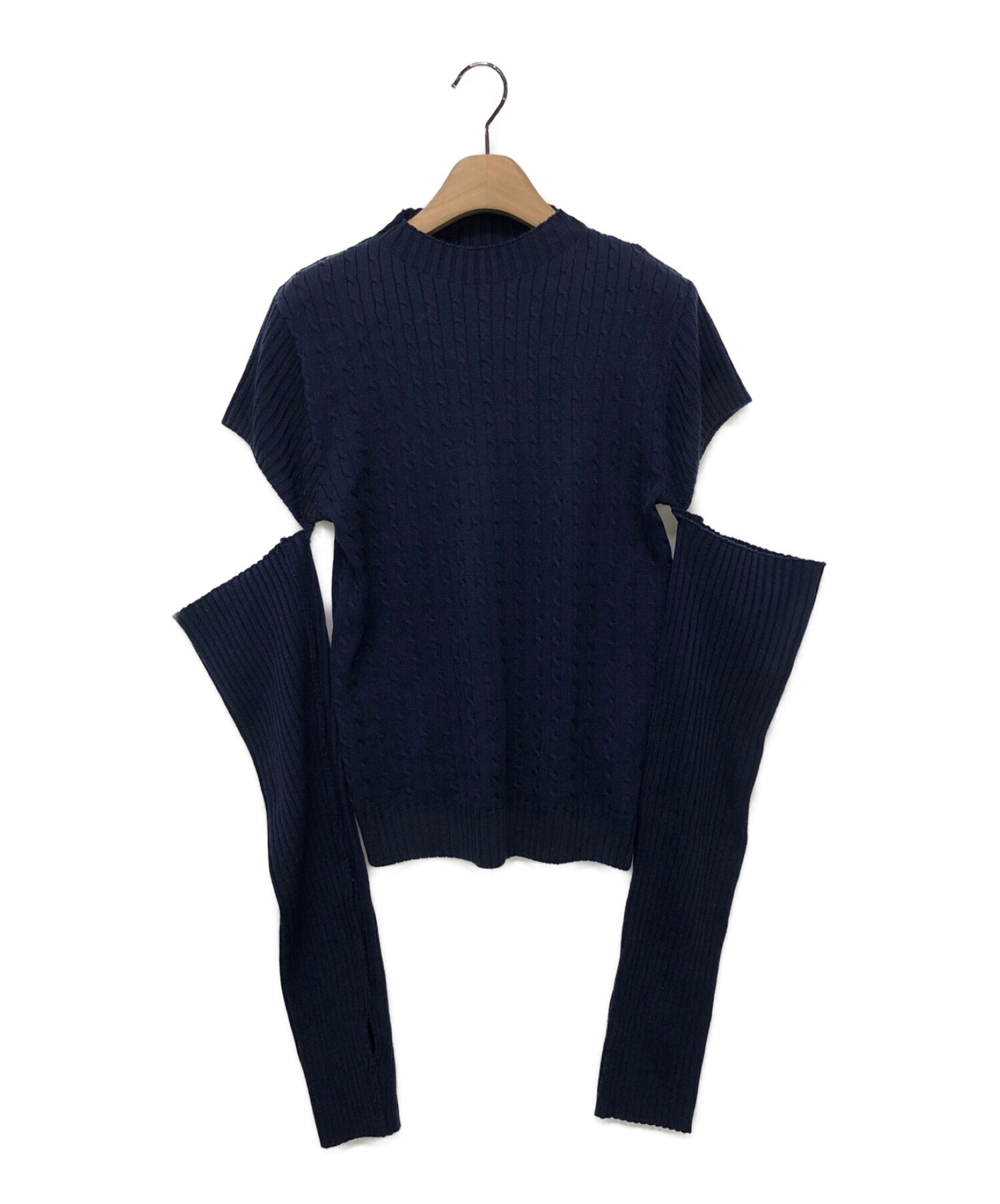 中古・古着通販】RANDEBOO (ランデブー) Charm cut cable knit 