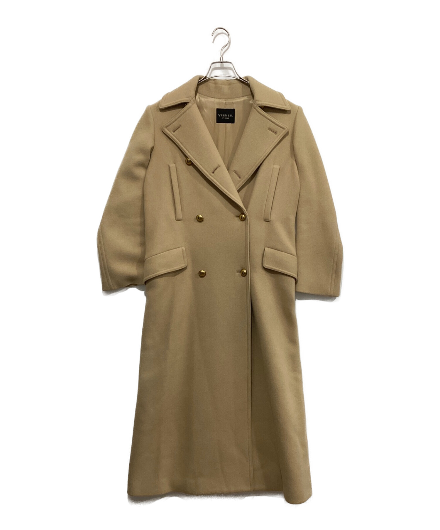 VERMEIL par iena Super100s メルトンコート VERMEIL par iena Super100sメルトンテントラインコート