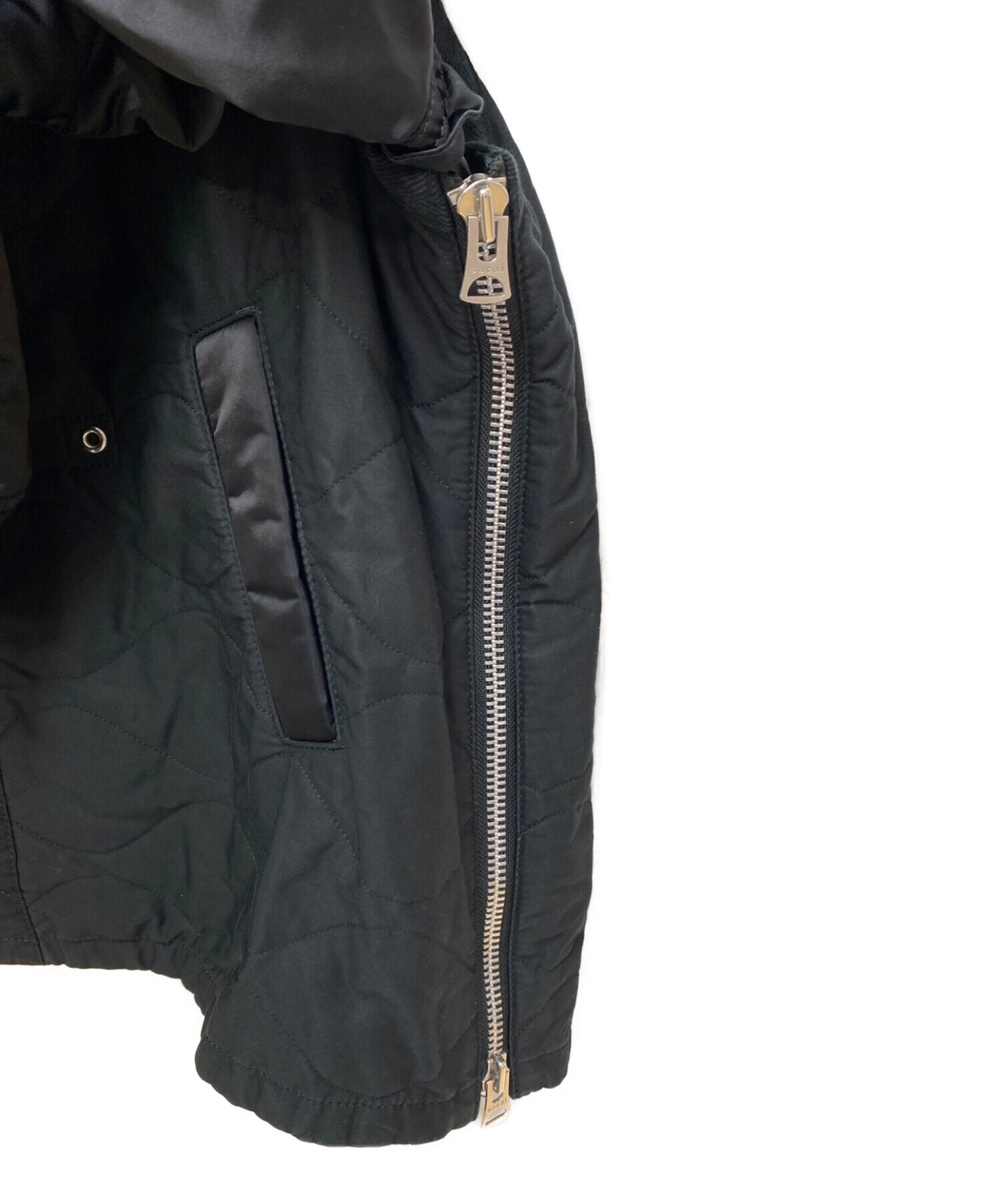 中古・古着通販】sacai (サカイ) Nylon Twill Blouson ブラック サイズ