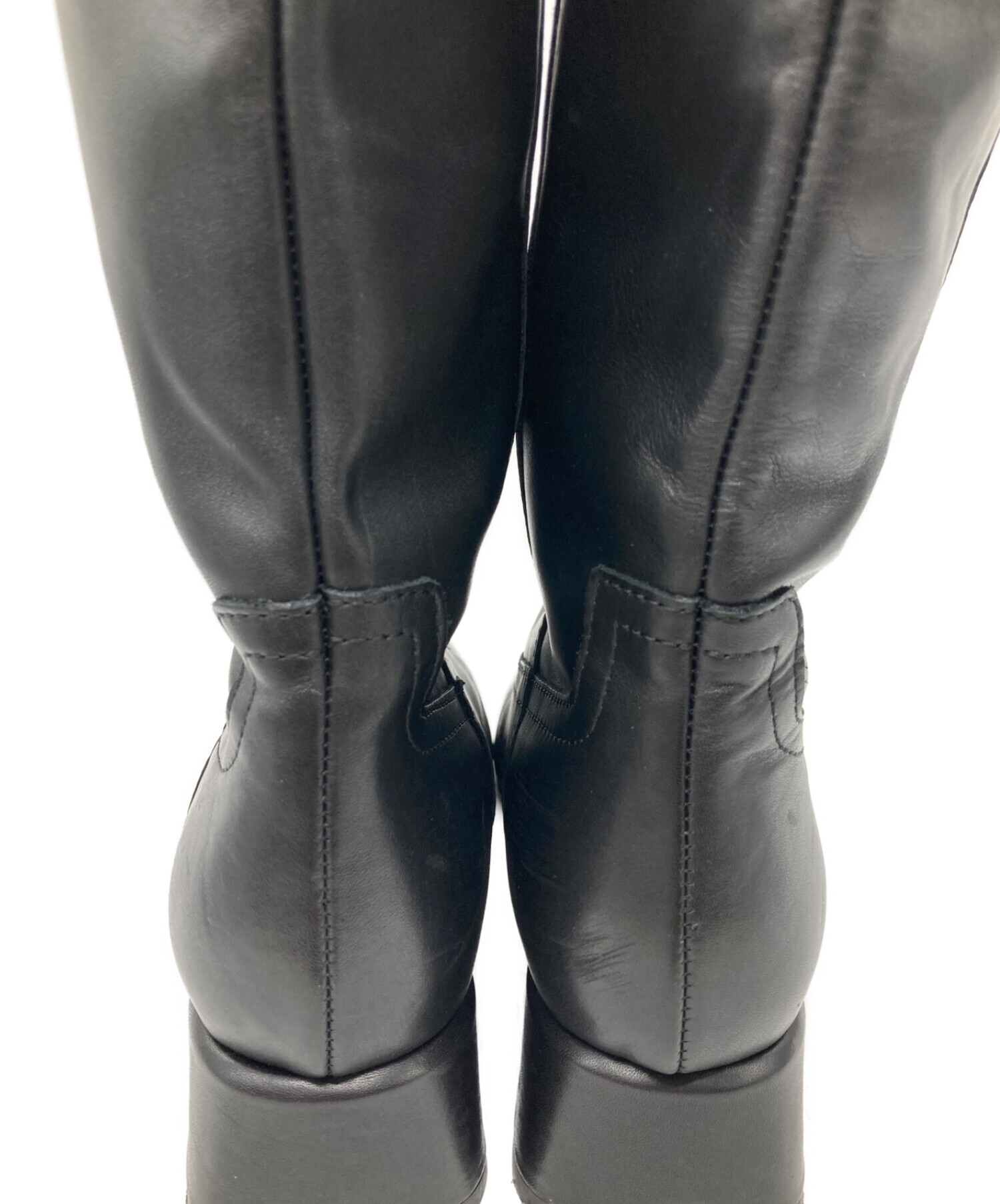 M ファビオルスコーニ スクエアトゥブーツ 37 ○ファビオルスコーニ FABIO RUSCONI スクエアトゥショートブーツ