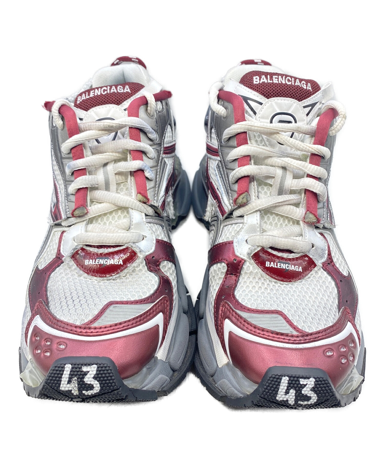 中古・古着通販】BALENCIAGA (バレンシアガ) runner ホワイト 中古・古着通販】BALENCIAGA (バレンシアガ) runner ホワイト