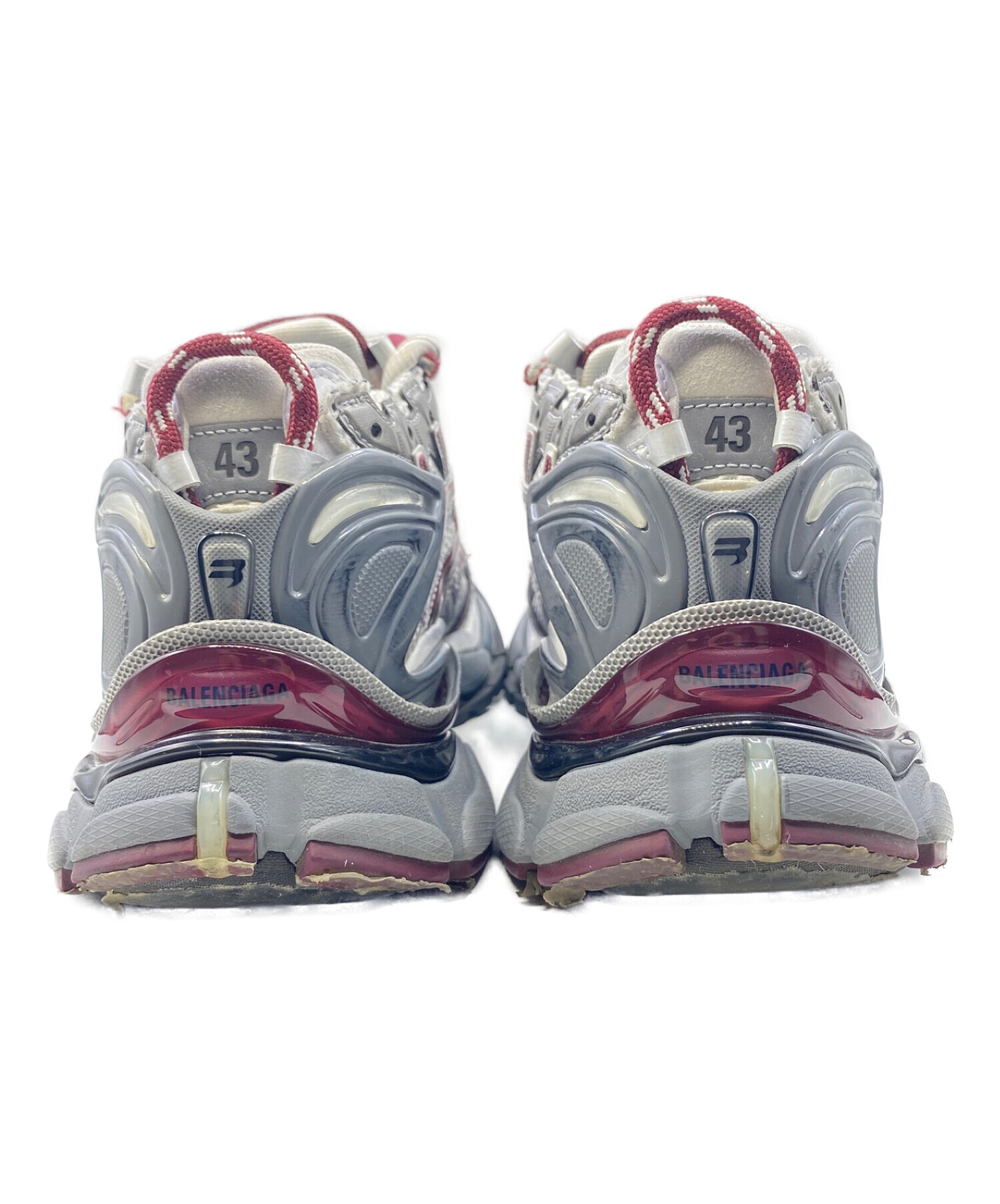 中古・古着通販】BALENCIAGA (バレンシアガ) runner ホワイト×レッド 