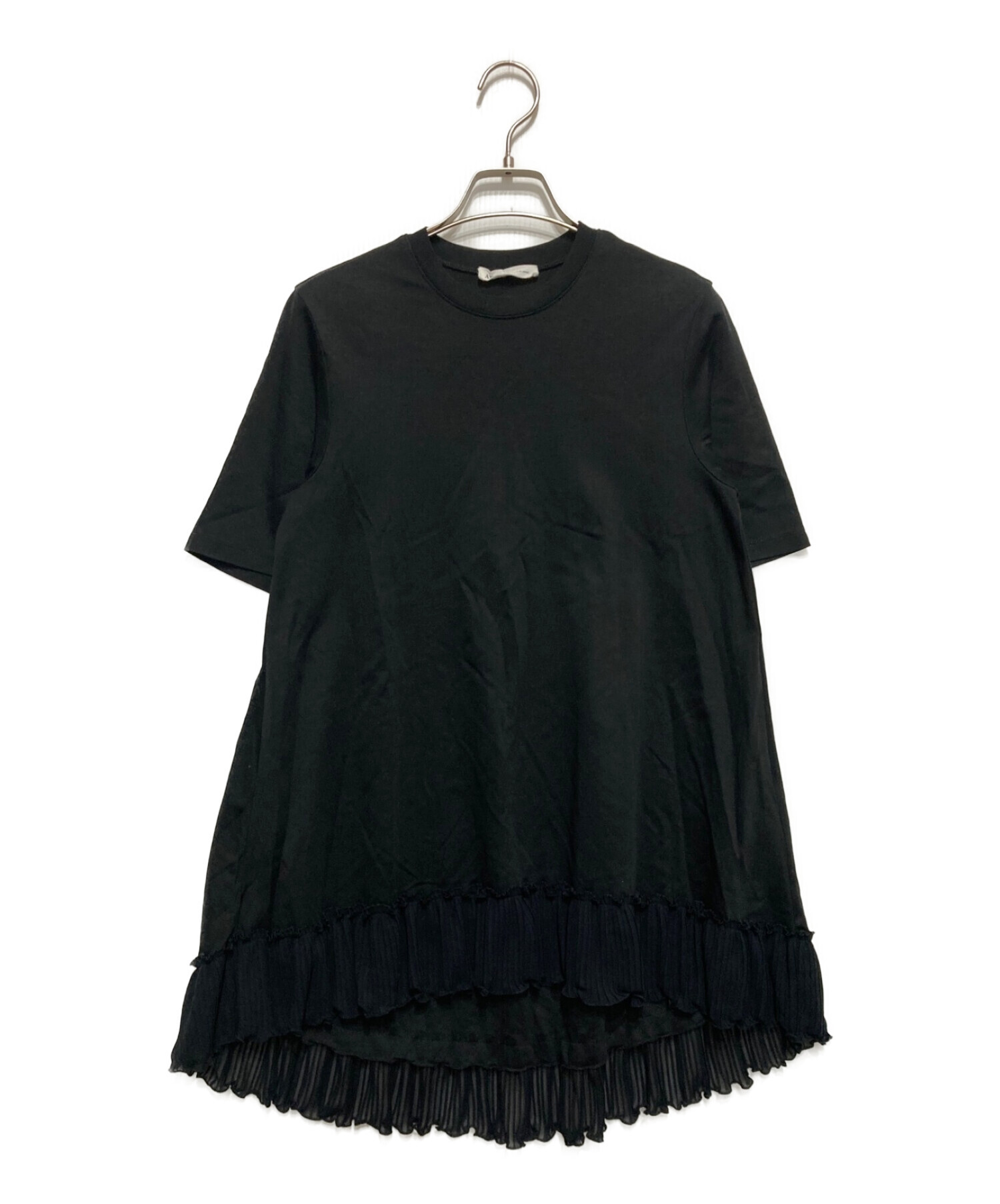 中古・古着通販】ADEAM (アディアム) ピオニーTシャツ ブラック サイズ 