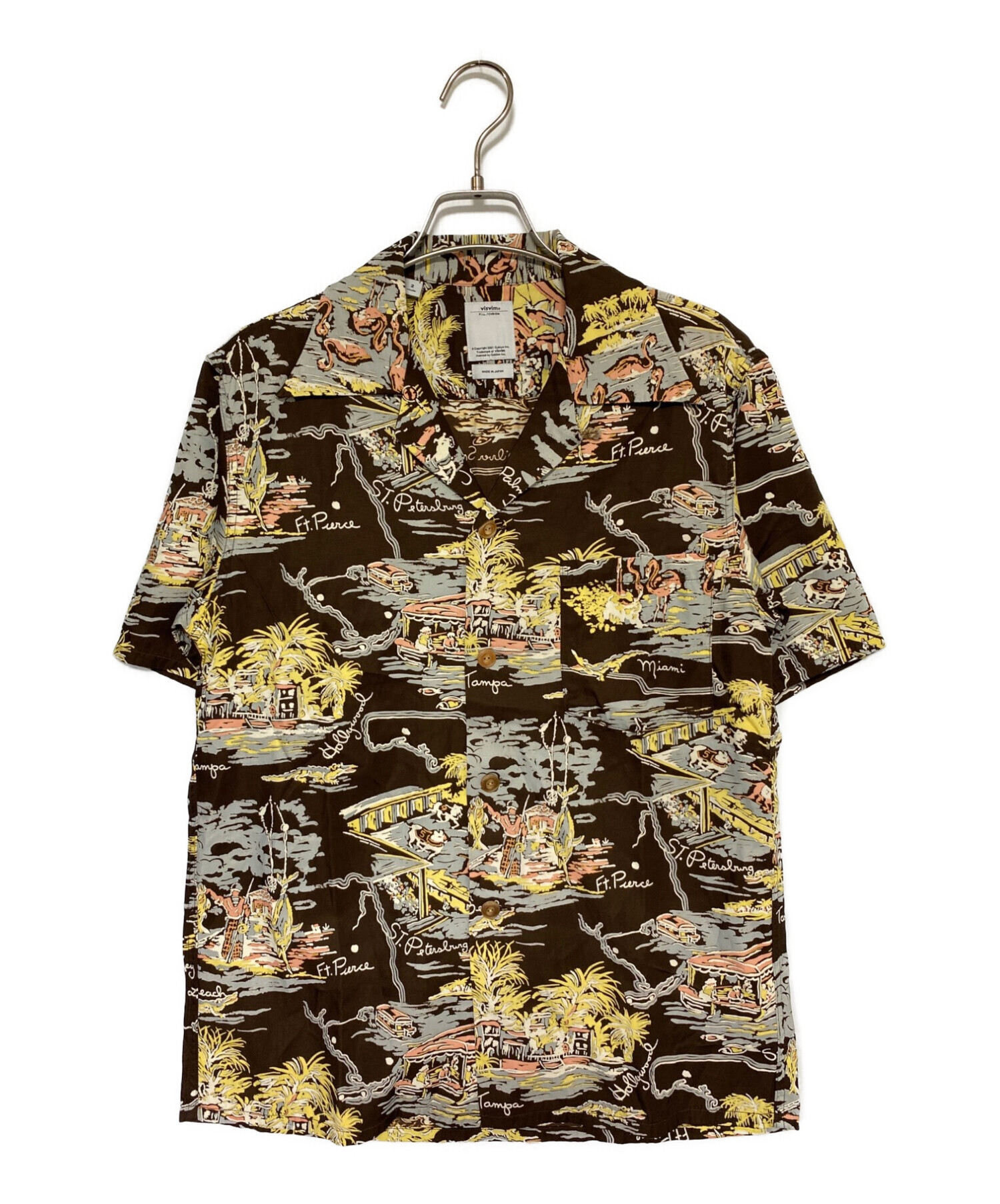 中古・古着通販】VISVIM (ビズビム) DUKE SHIRT SUNSHINE S/S ブラウン 