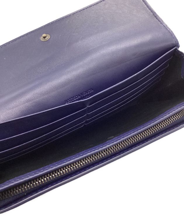 中古品　ボッテガヴェネタ　長財布　ネイビー 中古・古着通販】BOTTEGA VENETA (ボッテガベネタ) 長財布