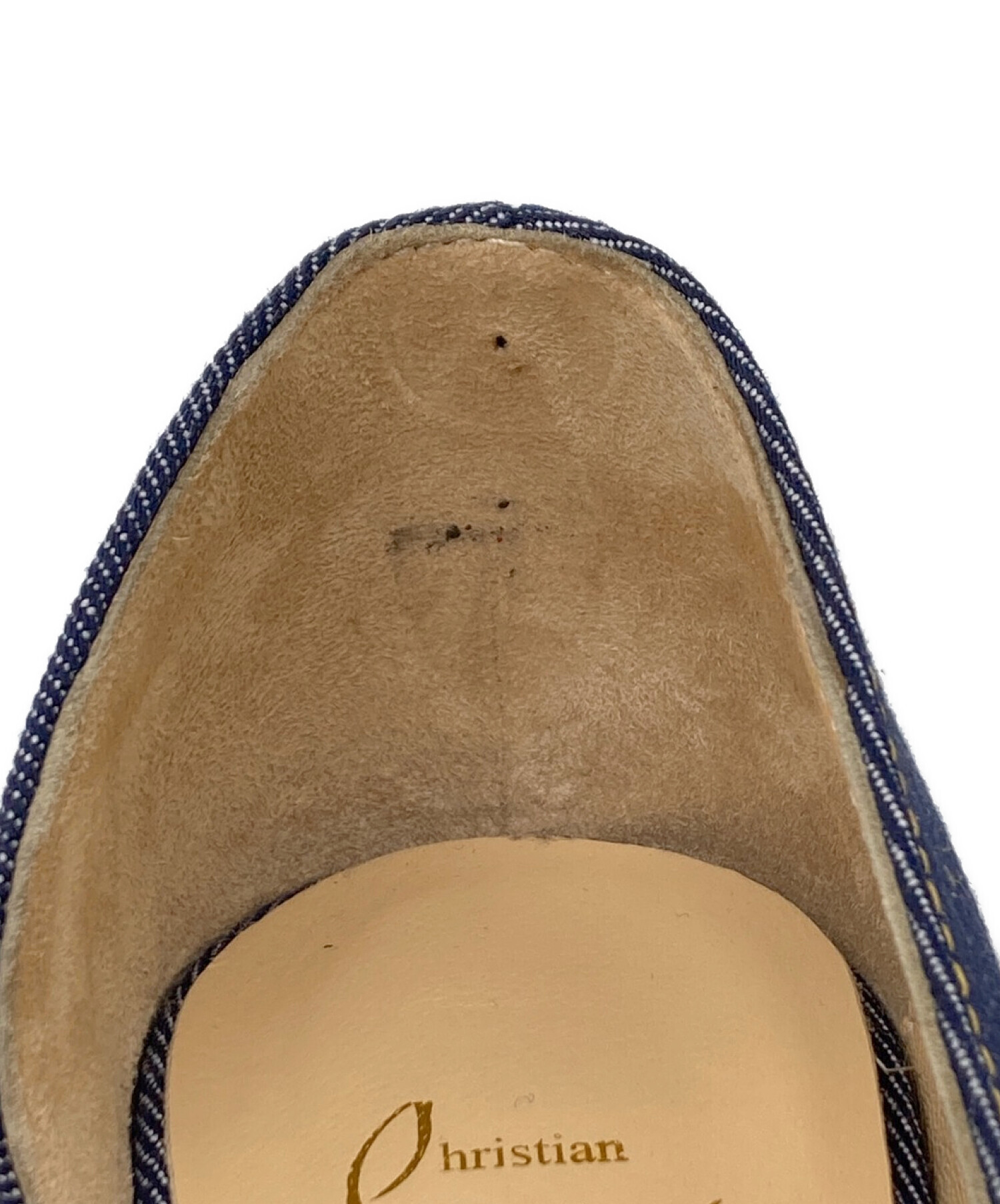 【半額以下】クリスチャンルブタン　デニムヒール 中古・古着通販】Christian Louboutin (クリスチャン・ルブタン