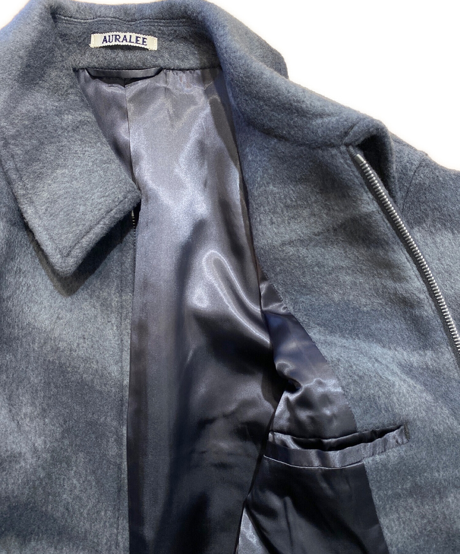 本日限定価格 AURALEE ウールメルトンブルゾン　ネイビーサイズ1 本日限定価格 AURALEE ウールメルトンブルゾン ネイビーサイズ1 本日