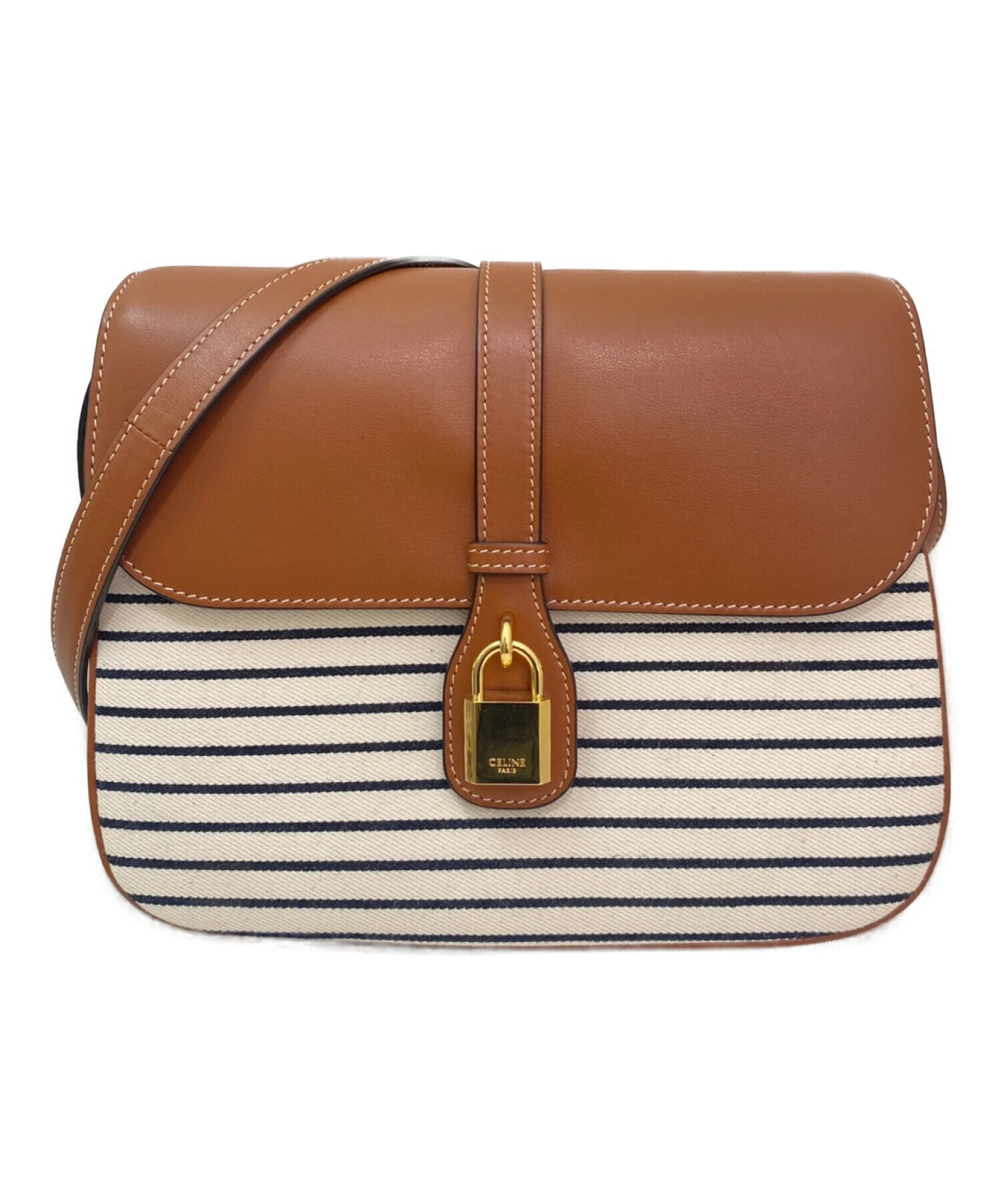 中古・古着通販】CELINE (セリーヌ) タブゥ ブラウン×ホワイト 