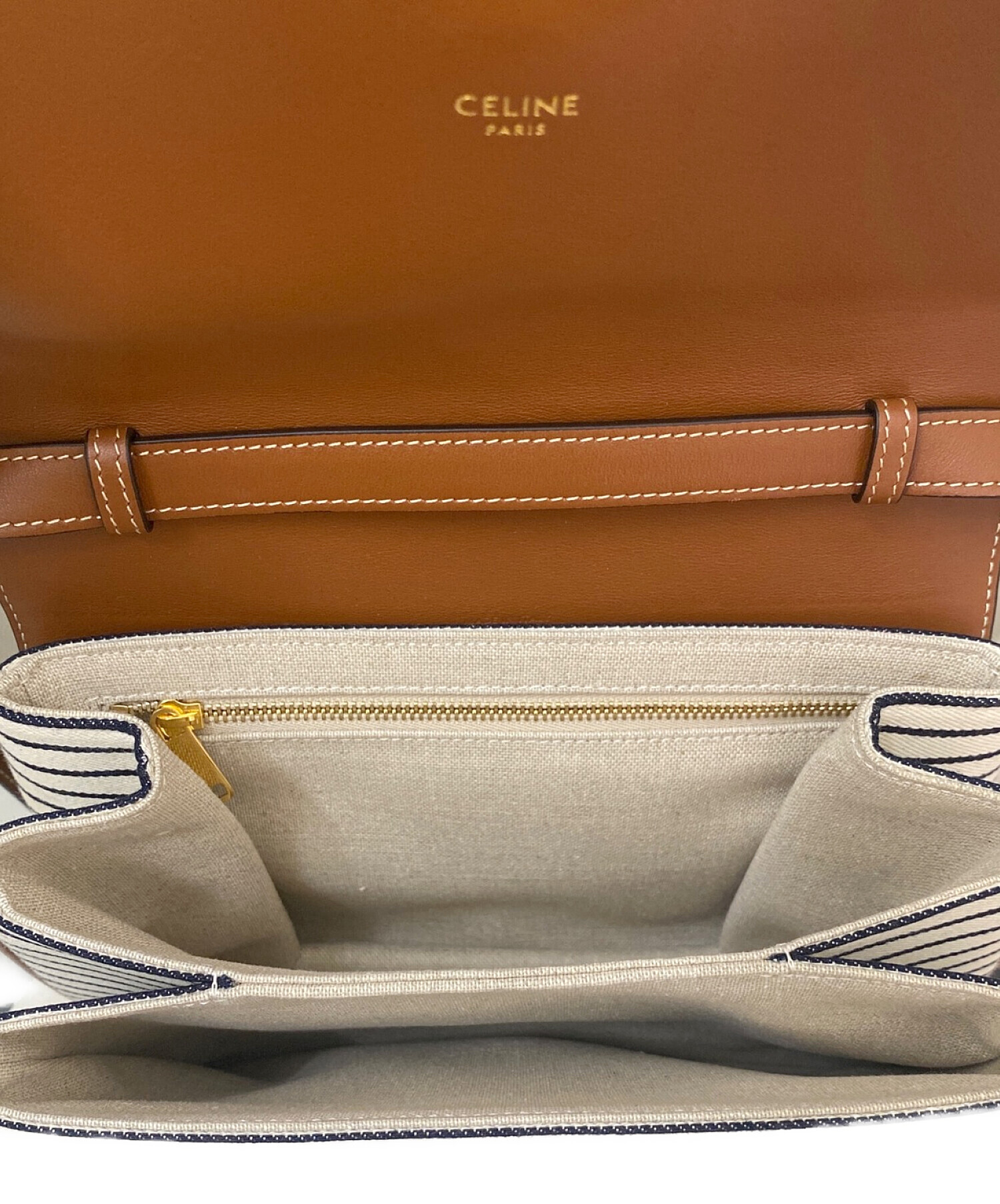 中古・古着通販】CELINE (セリーヌ) タブゥ ブラウン×ホワイト 