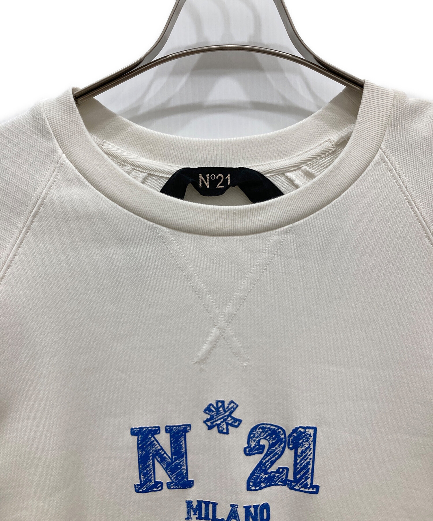 中古・古着通販】N°21 (ヌメロヴェントゥーノ) スウェット ホワイト  