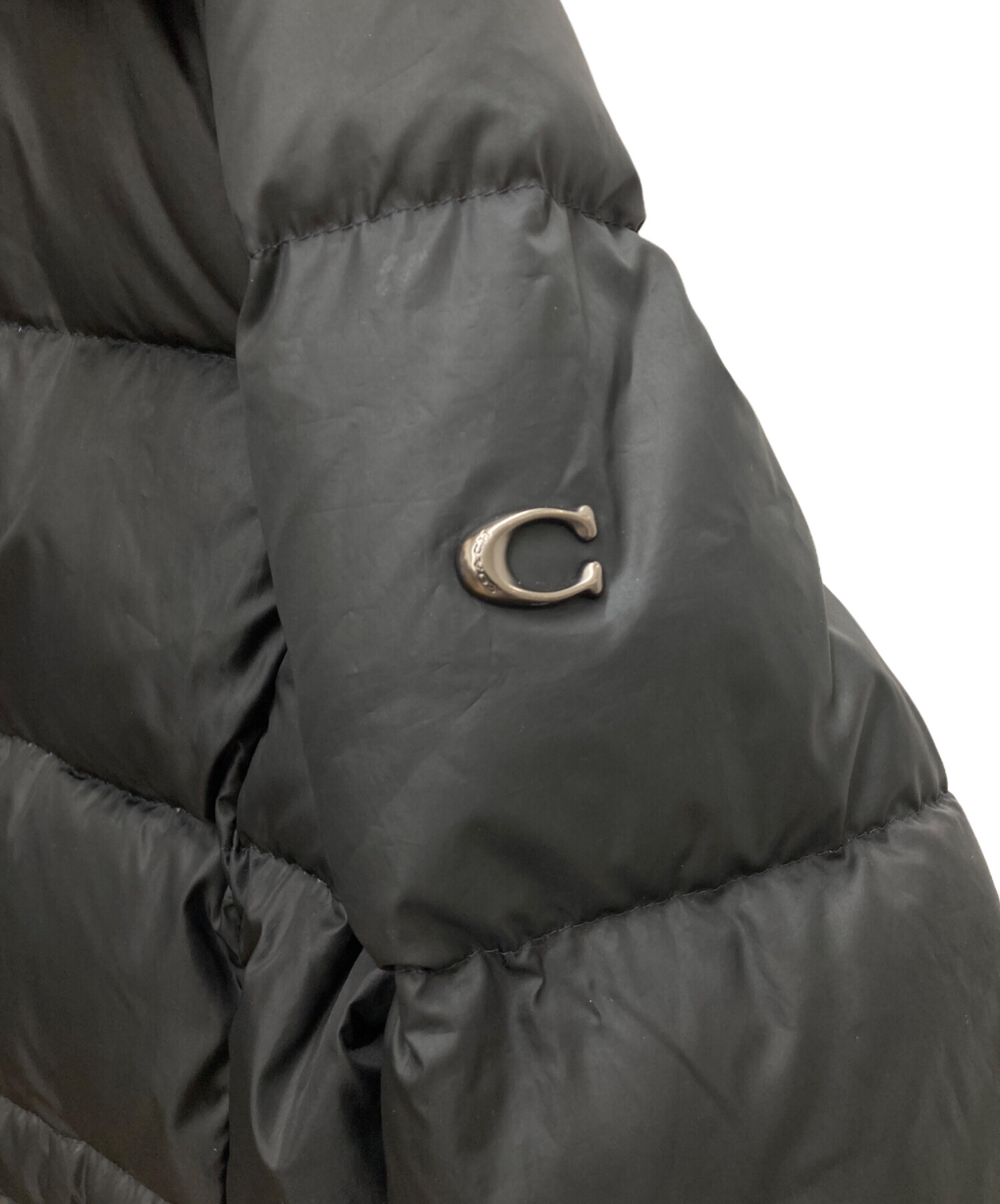 中古・古着通販】COACH (コーチ) ダウンコート ブラック サイズ:S