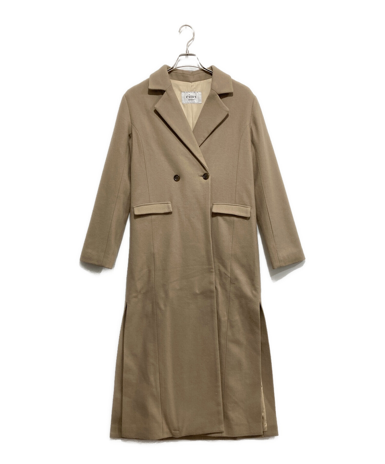 美品【eimy istoire】ロングスリムスリットコート EIMY ISTOIRE エイミーイストワール eimy istoire ロングスリム