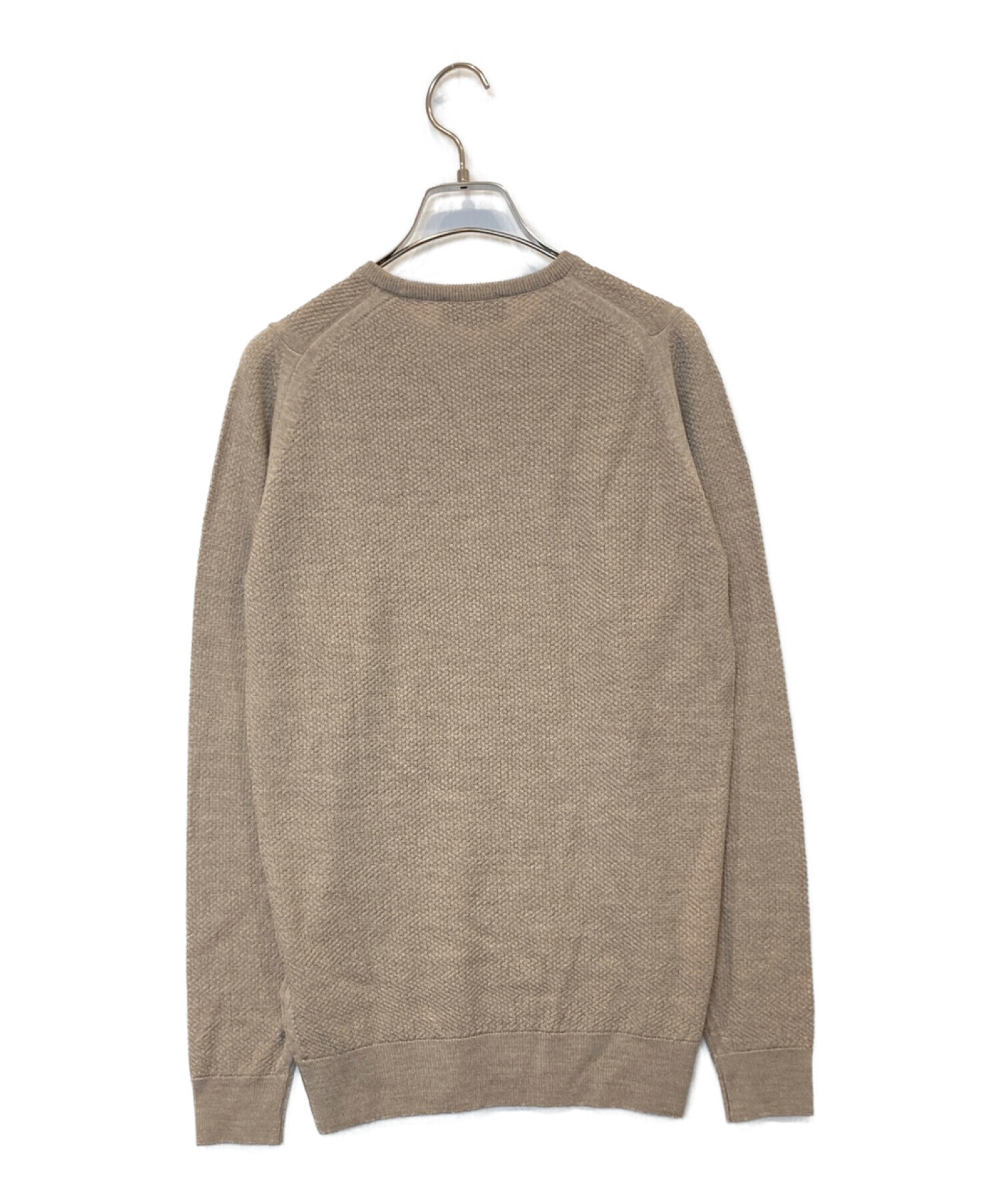 JOHN SMEDLEY ベージュ ニット S ジョンスメドレー 半袖ニット