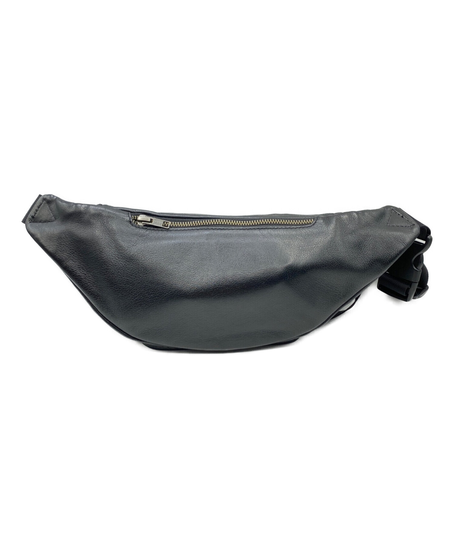 中古・古着通販】SUPREME (シュプリーム) Leather Waist Bag ブラック 