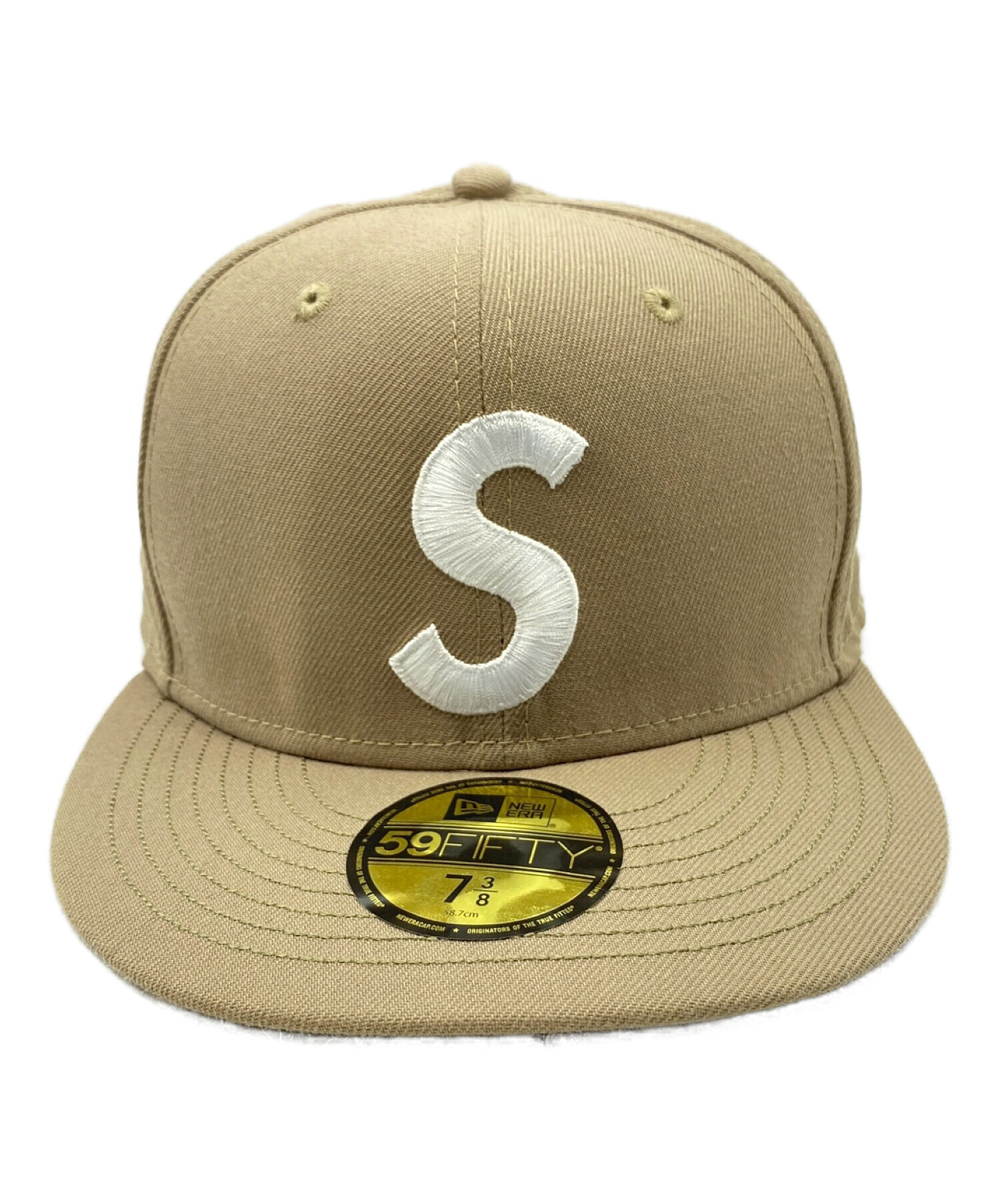 Supreme ニューエラ 59FIFTY キャップ ベージュ 7 3/8