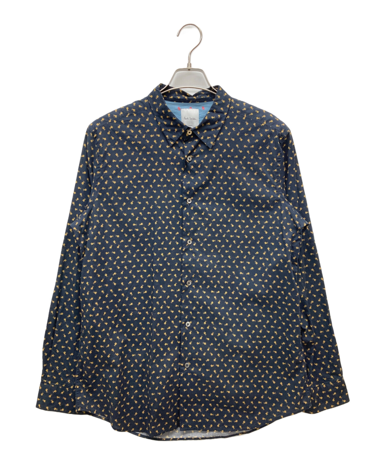 【即購入OK】Paul Smith 長袖シャツ　サイズXL ネイビー 中古・古着通販PAUL SMITH (ポールスミス) \"Cinema\"モチーフ 長袖