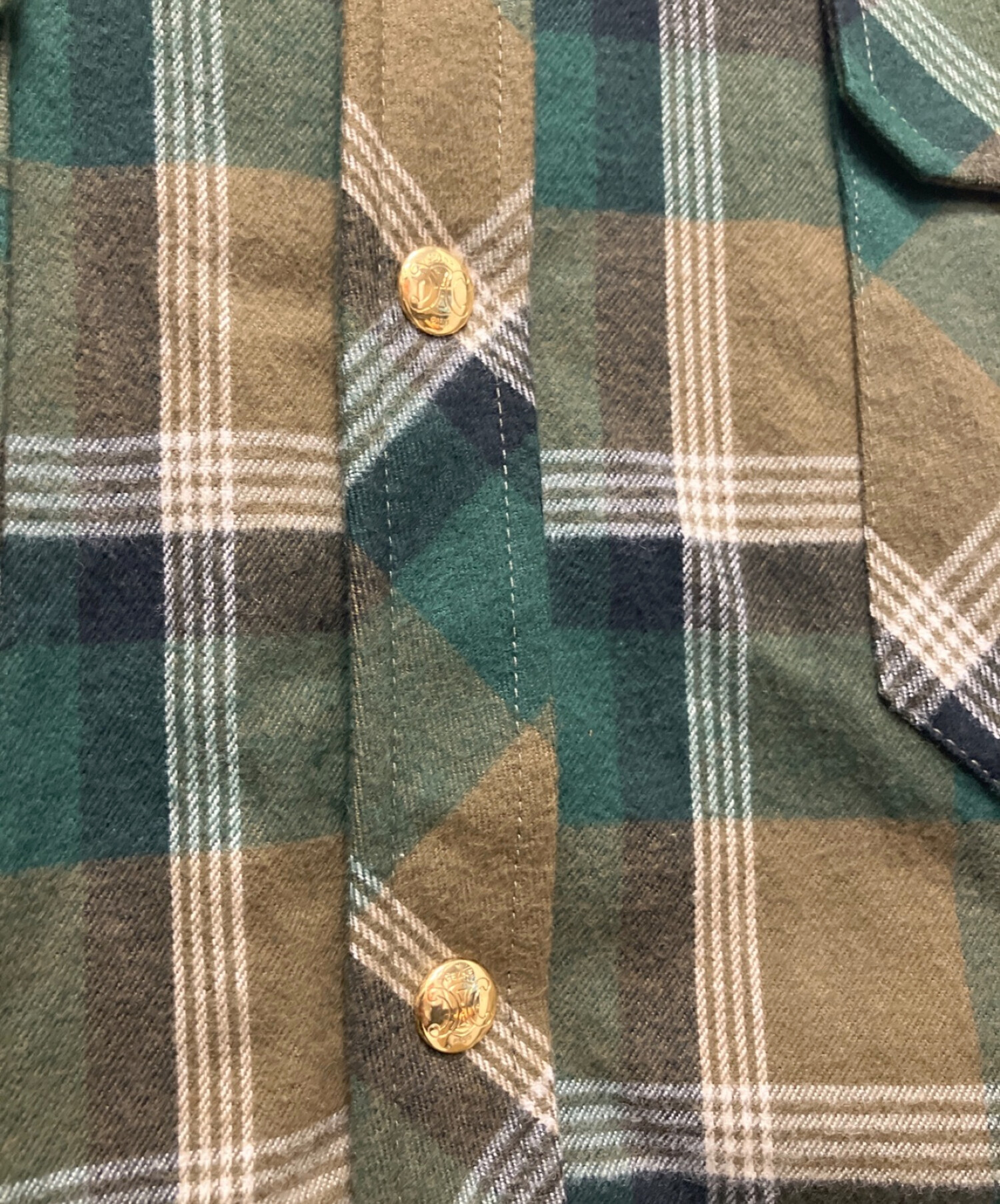中古・古着通販】CELINE (セリーヌ) OVERSHIRT IN CHECKED COTTON