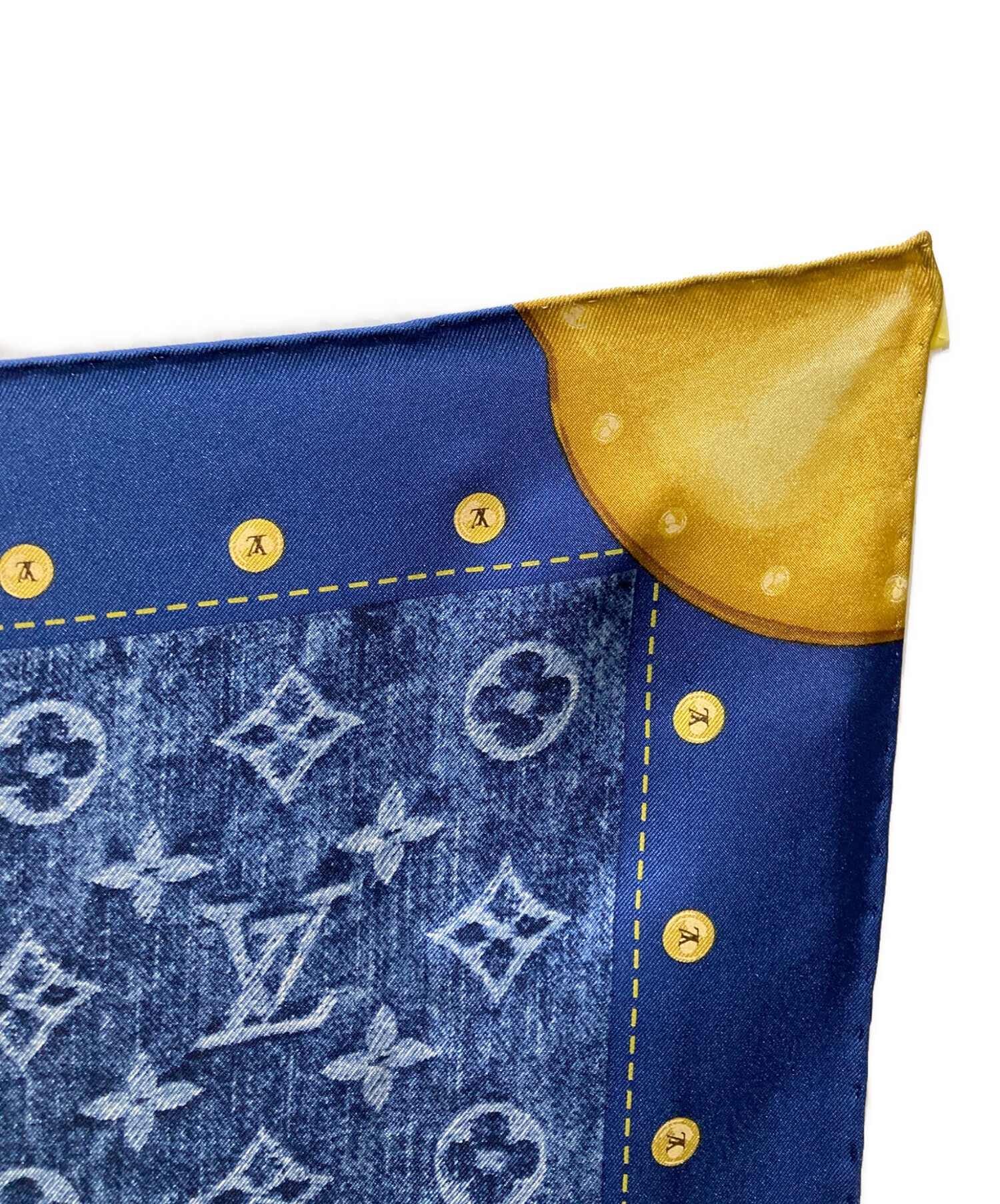 中古・古着通販】LOUIS VUITTON (ルイ ヴィトン) スカーフ ネイビー