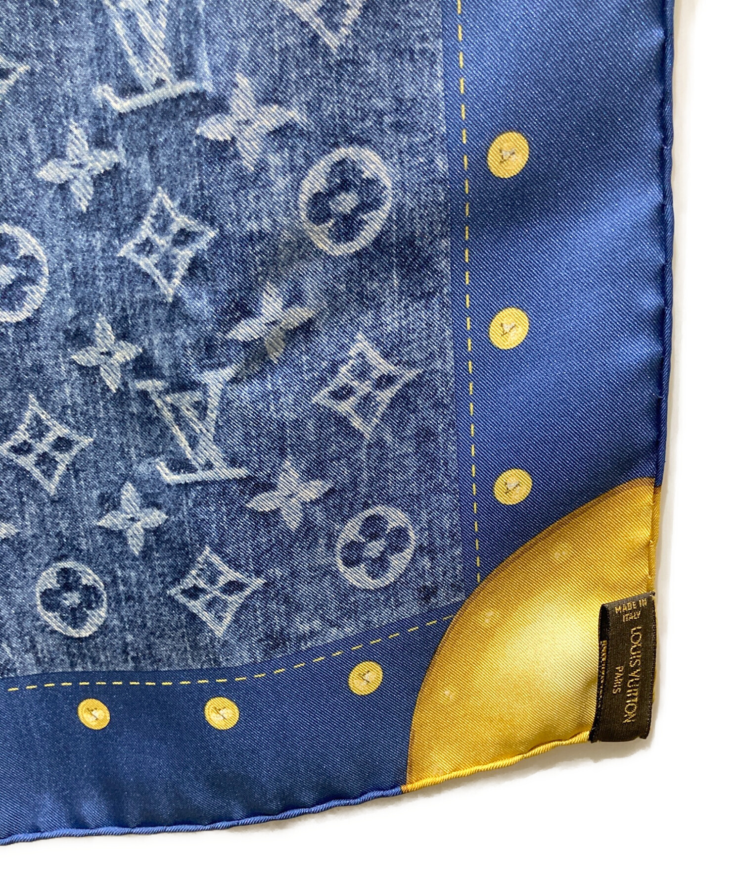 中古・古着通販】LOUIS VUITTON (ルイ ヴィトン) スカーフ ネイビー