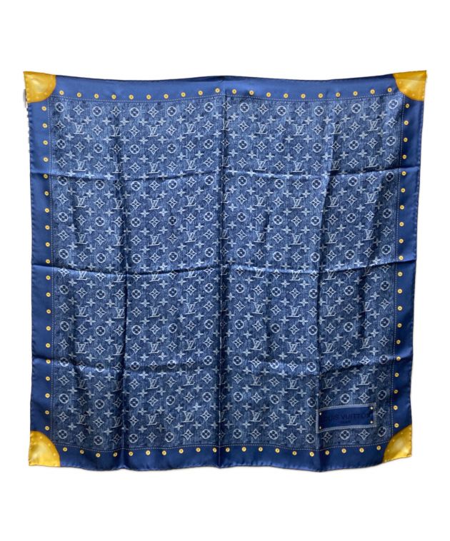 中古・古着通販】LOUIS VUITTON (ルイ ヴィトン) スカーフ ネイビー