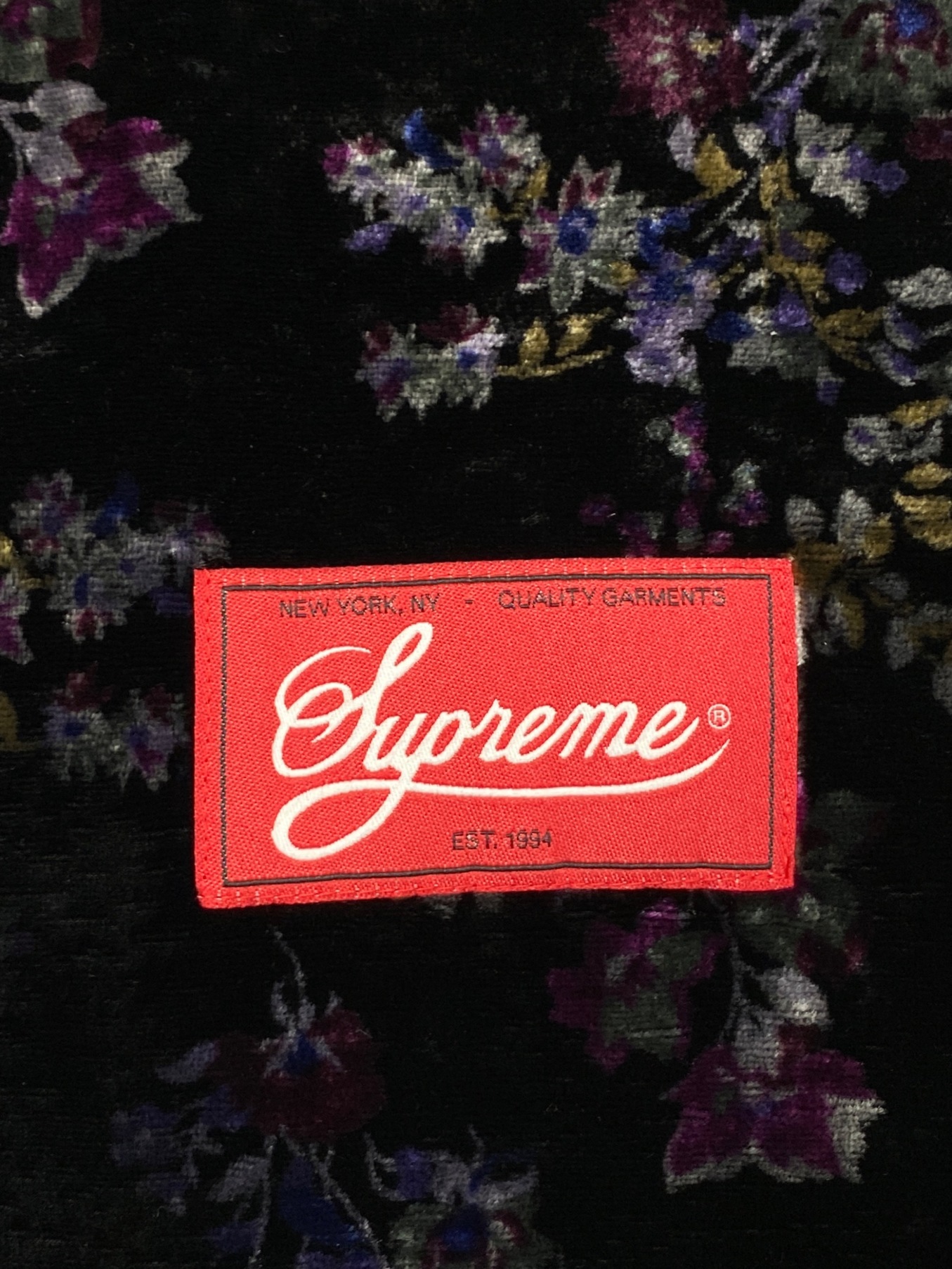 中古・古着通販】SUPREME (シュプリーム) Floral Velour Baseball