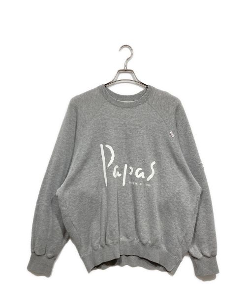 Papas+ クルーネックトレーナー&スウェットパンツ　セット　ライトグレー Papas+ クルーネックトレーナー&スウェットパンツ セット ライト