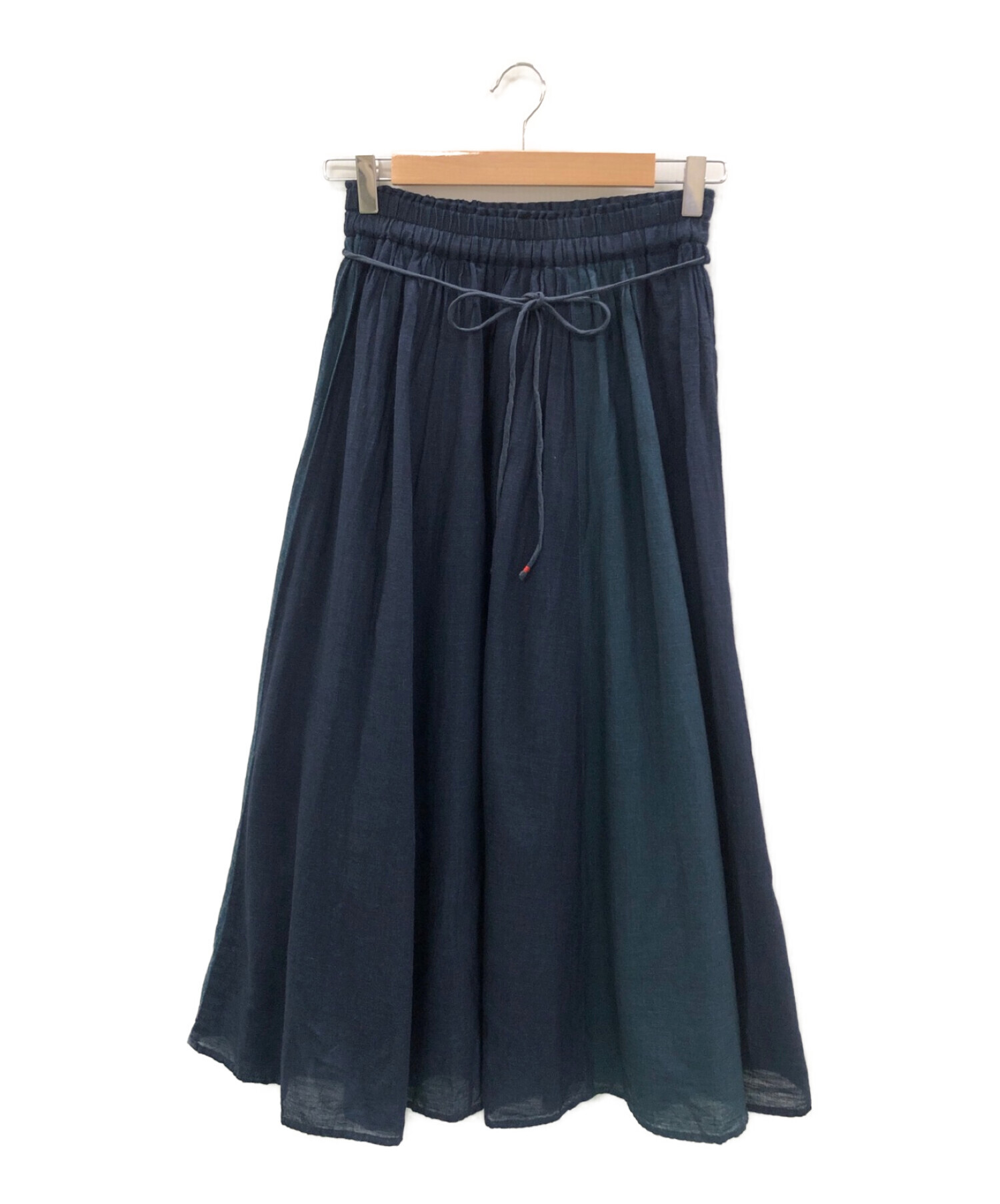 着用2回の美品 パラスパレスのインディゴのギャザースカート サイズ0 着用2回の美品 パラスパレスのインディゴのギャザースカート サイズ0