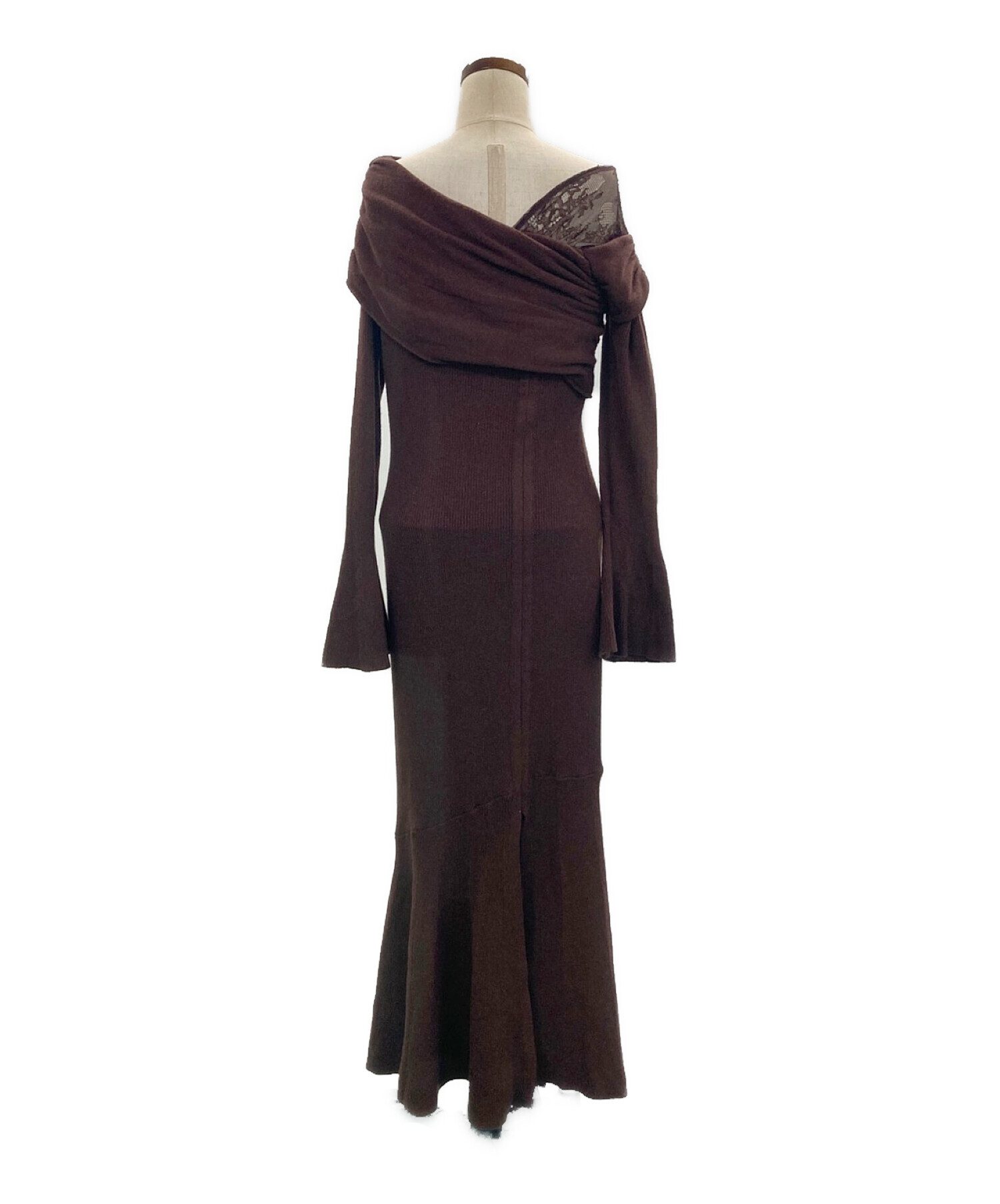 herlipto Peony Lace Knit Dress ブラウン 【公式通販】