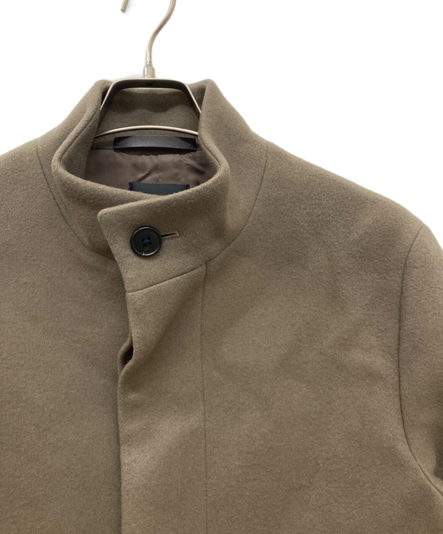 中古・古着通販】theory (セオリー) スタンドカラーコート ブラウン