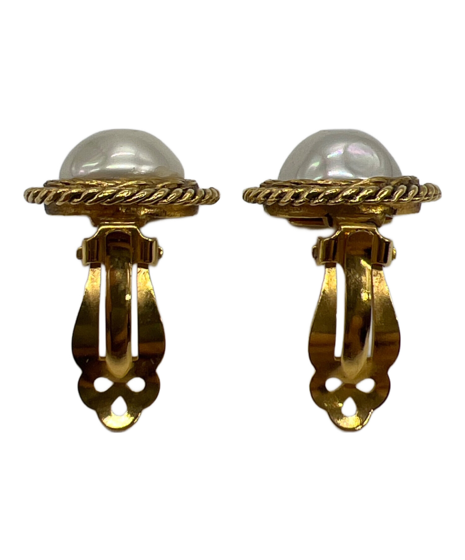 CHANEL ヴィンテージ　イヤリング CHANEL（シャネル） イヤリング ヴィンテージ GP ラインストーン ココ