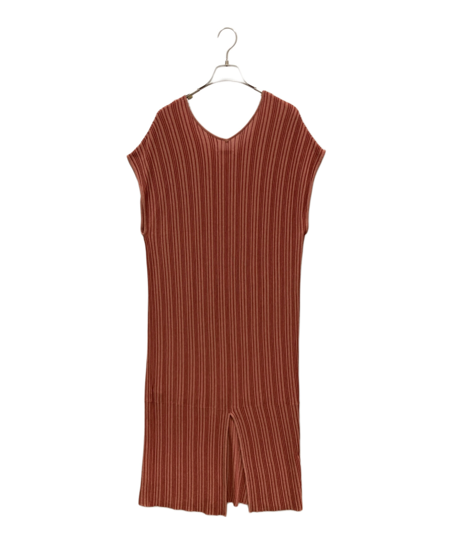 中古・古着通販】CLANE (クラネ) ランダムストライプニットワンピース