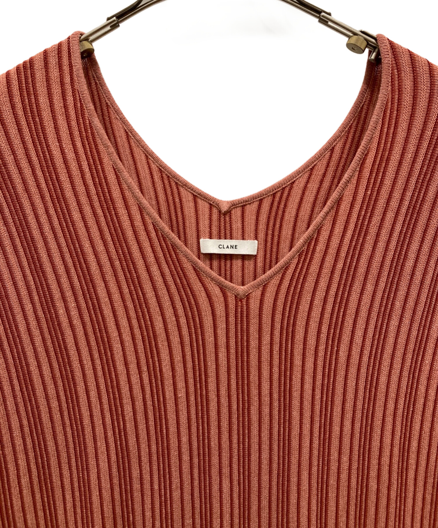 中古・古着通販】CLANE (クラネ) ランダムストライプニットワンピース