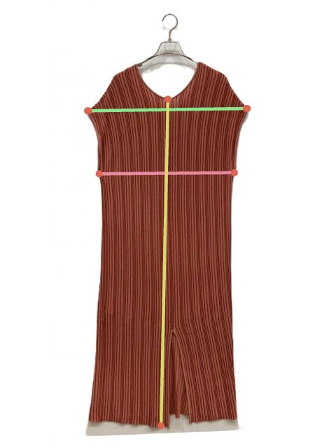 中古・古着通販】CLANE (クラネ) ランダムストライプニットワンピース